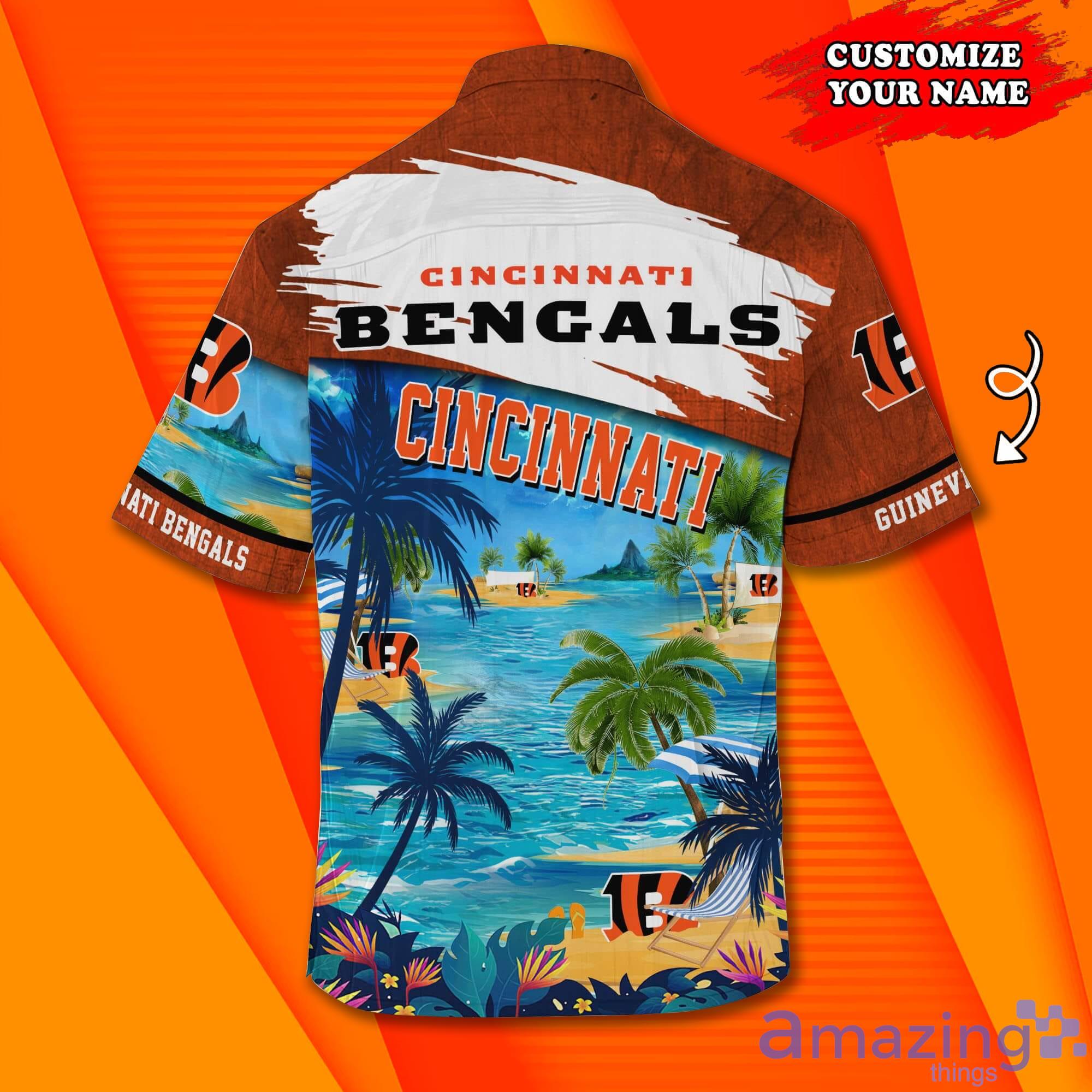 Cincinnati Bengals NFL Custom Name Hawaiian Shirt For Men Women