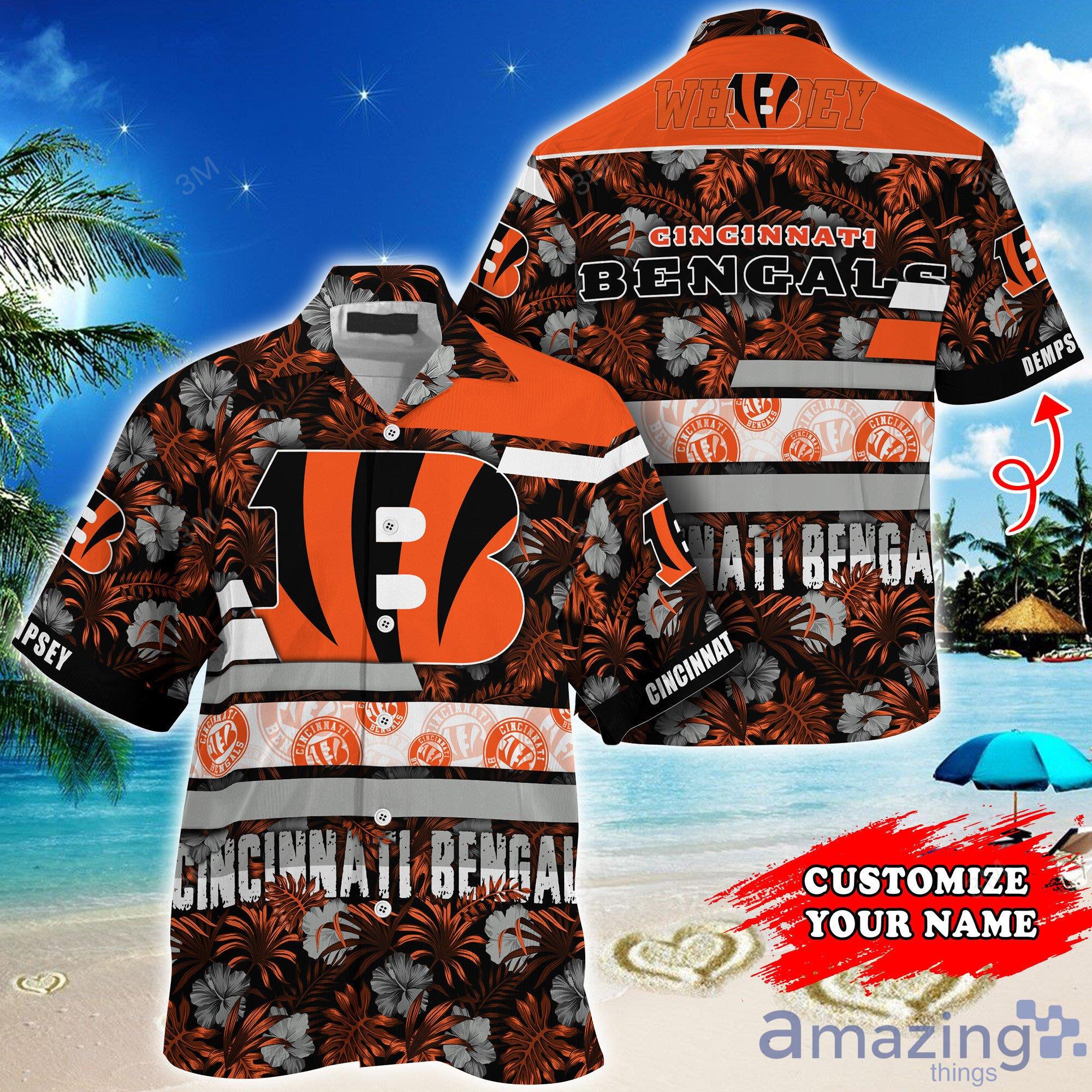 Nfl Cincinnati Bengals Custom Name All Over print Tropical