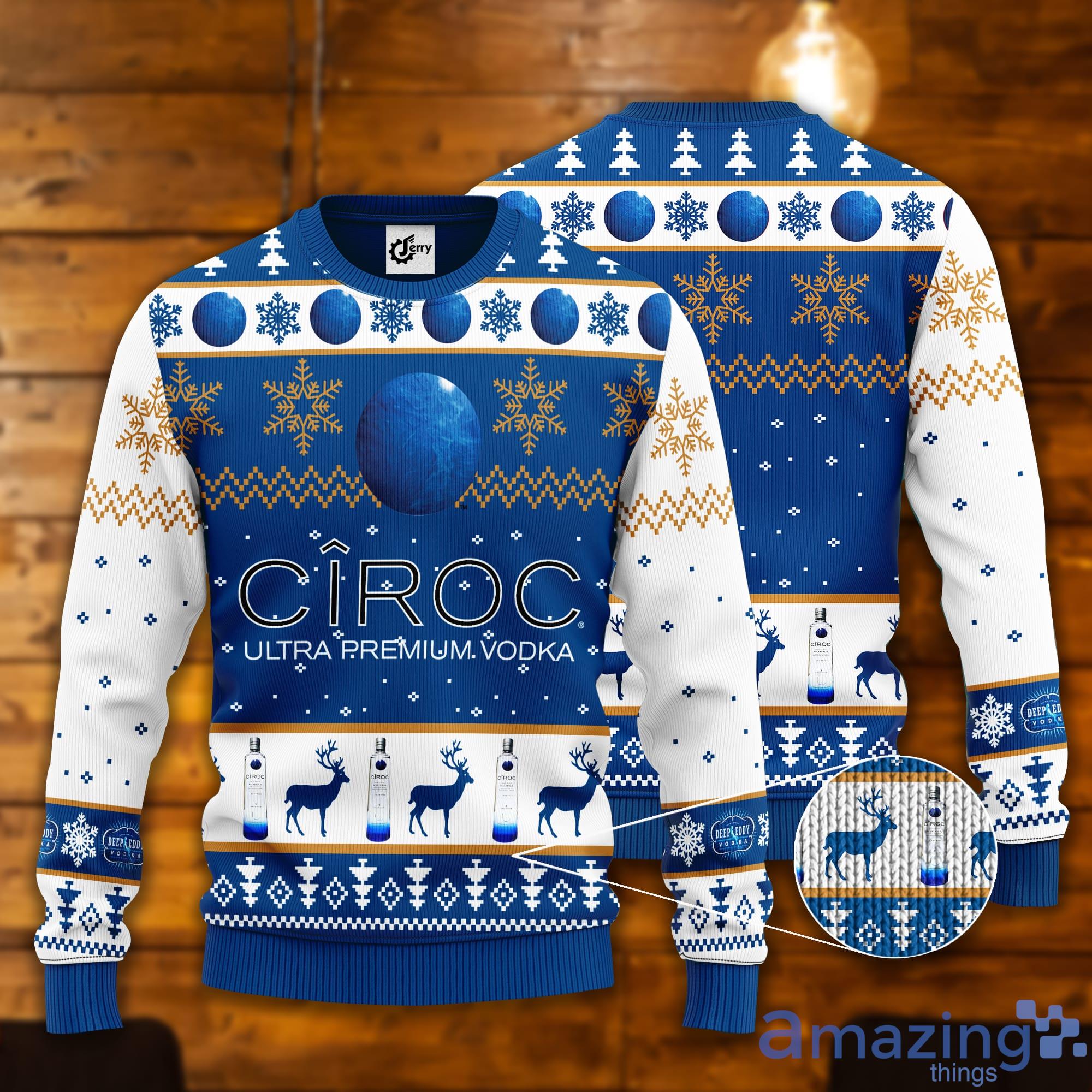 Ciroc Snowflake Pattern Ugly Christmas Sweater Product Photo 1
