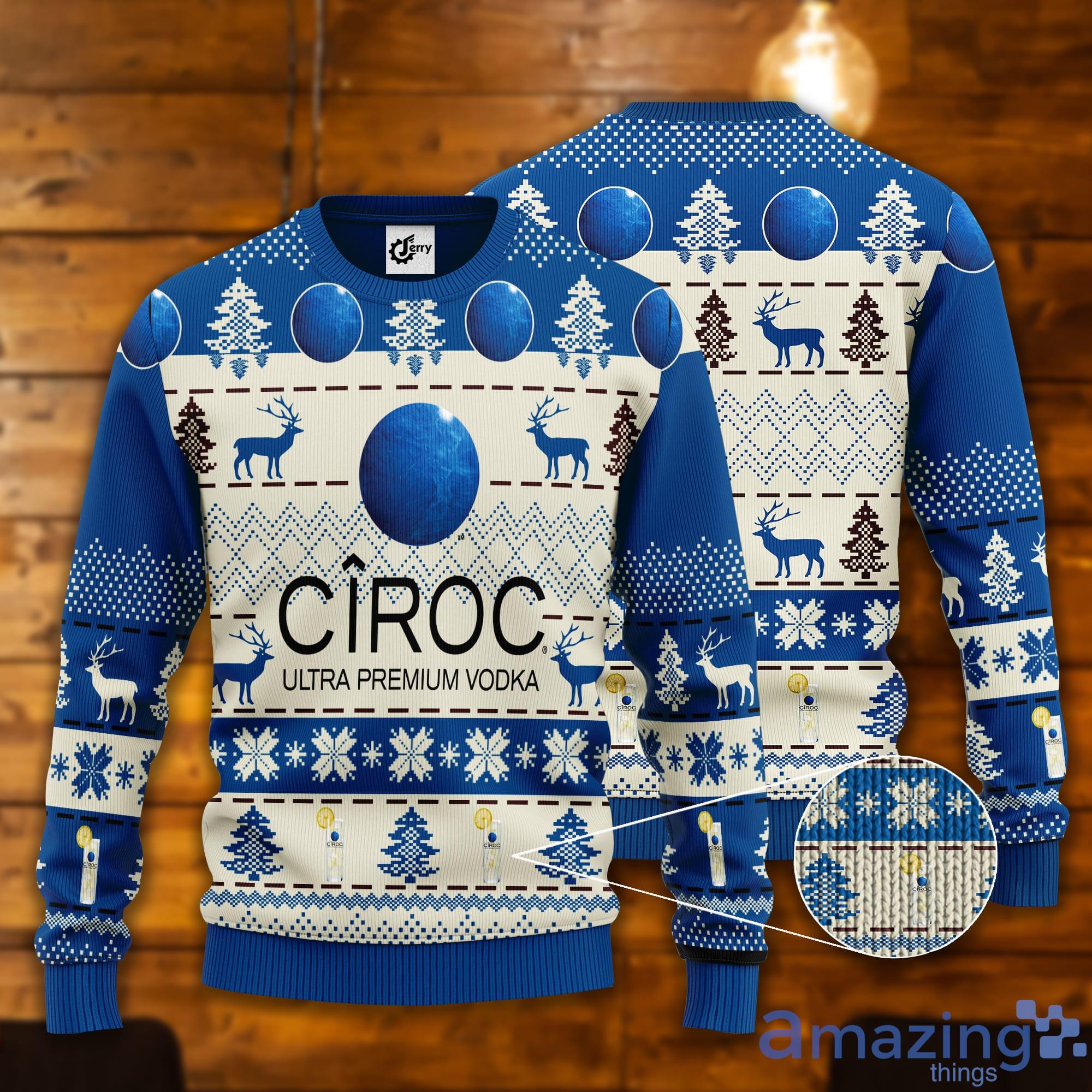 Ciroc Ugly Christmas Sweater For Vodka Ciroc Lover Product Photo 1