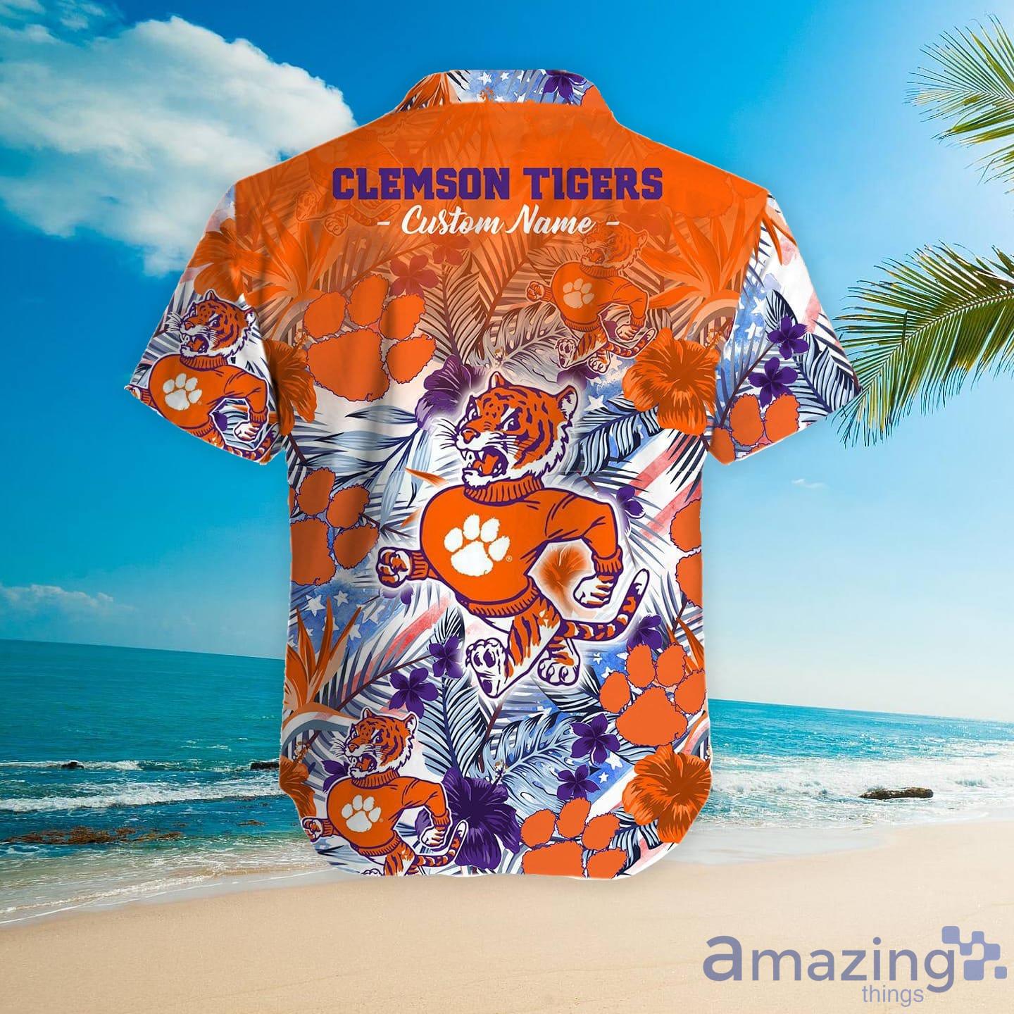 Personalized Detroit Tigers Tropical Floral America Flag For MLB Football  Lovers Summer Hawaiian Shirt