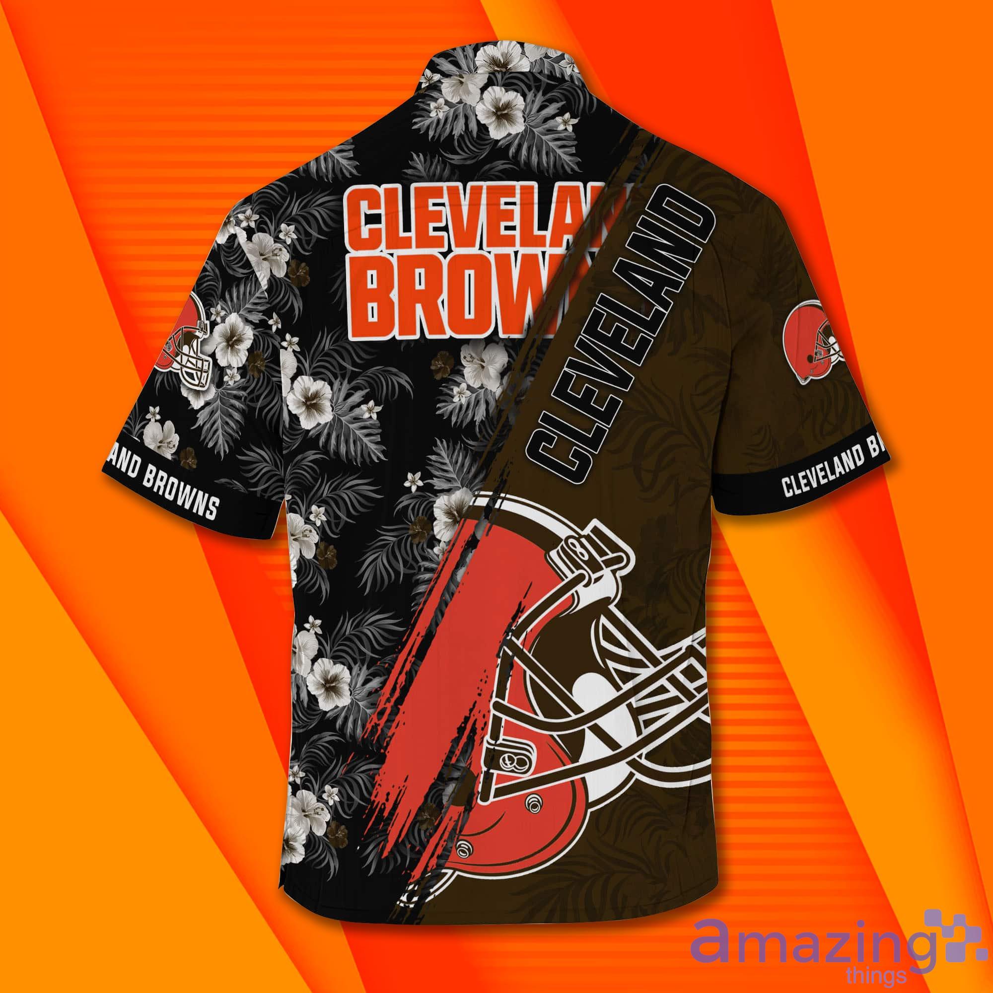 Cleveland Browns NFL And Mickey Mouse Short Sleeves Hawaiian Shirt Product Photo 1