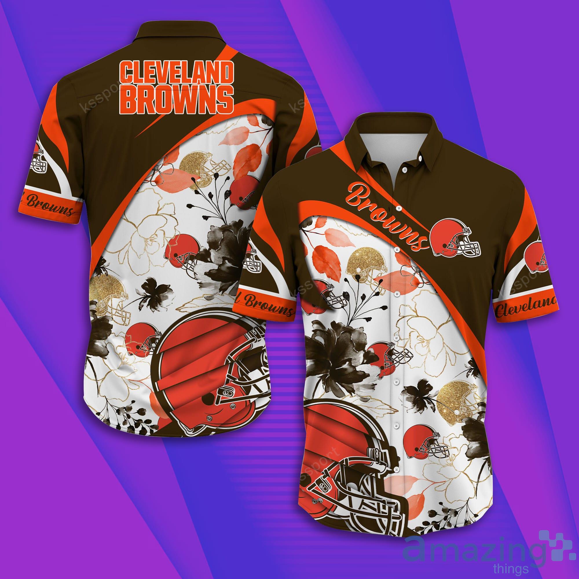 Cleveland Browns NFL Short Sleeve Aloha Hawaiian Shirt Product Photo 1