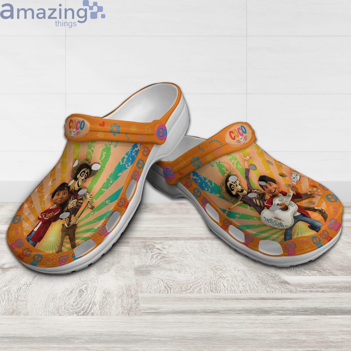 Coco Musical Vintage Orange Green Ombre Disney Cartoon Clog For Men And Women Product Photo 1