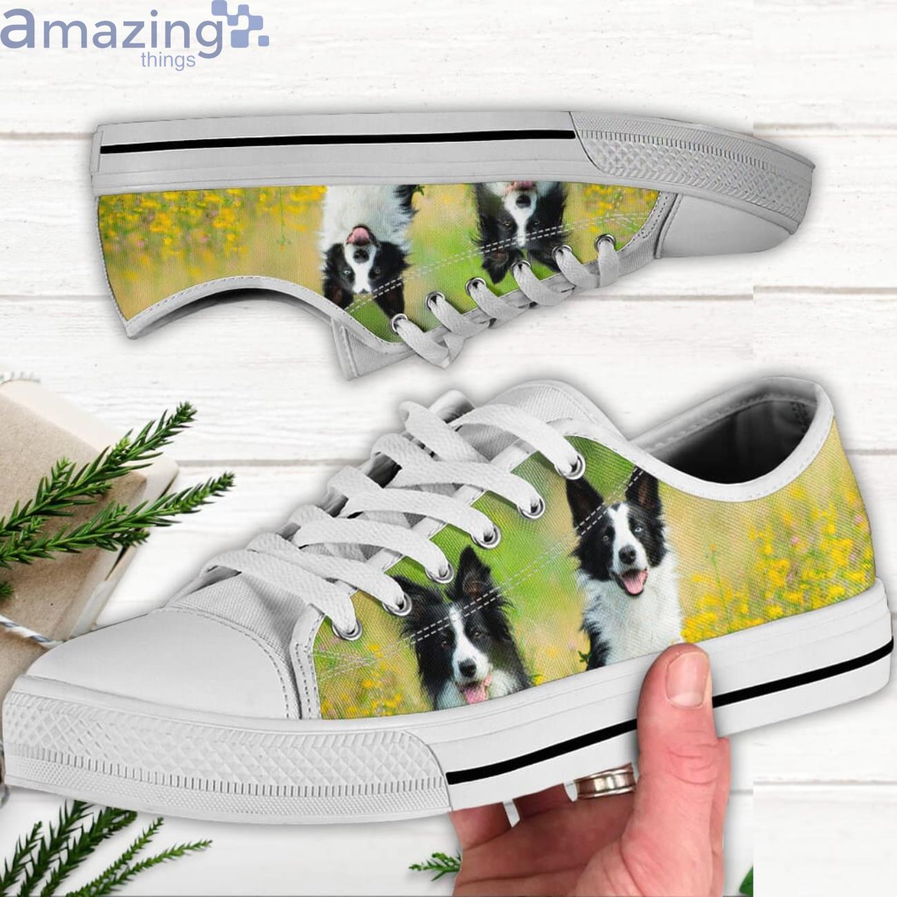 Collie Shoes Collie Lover Low Top Canvas Shoes Product Photo 1 Collie Shoes Collie Lover Low Top Canvas Shoes Product Photo 1