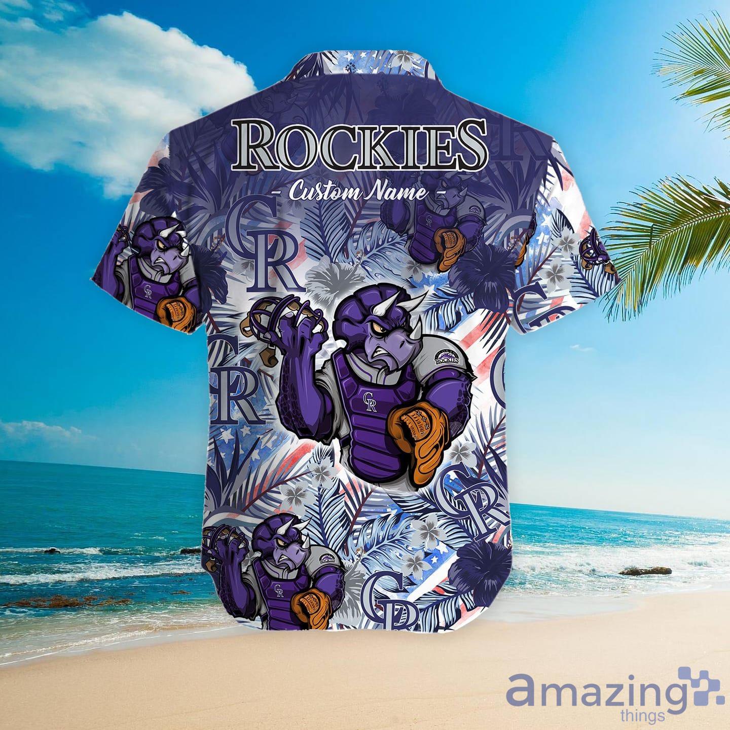 Personalized Colorado Rockies 3D Full Printing Hawaiian Shirt