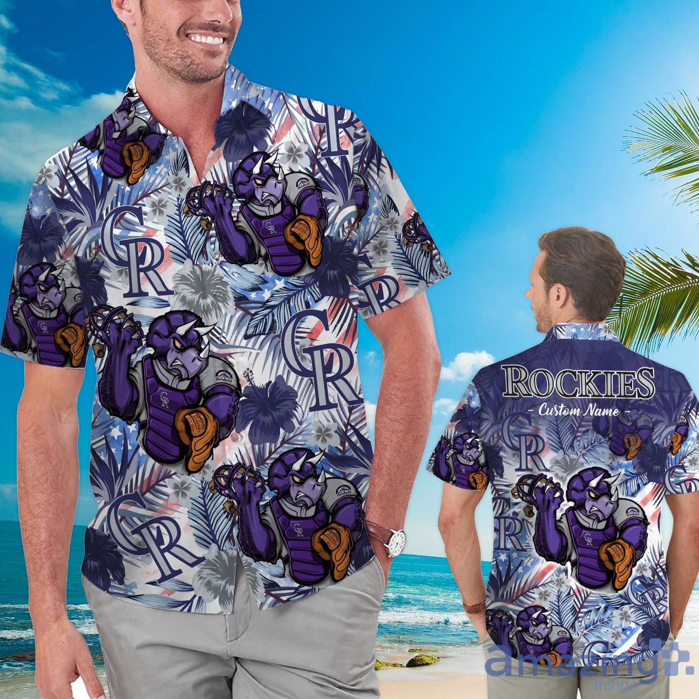 Personalized Colorado Rockies 3D Full Printing Hawaiian Shirt