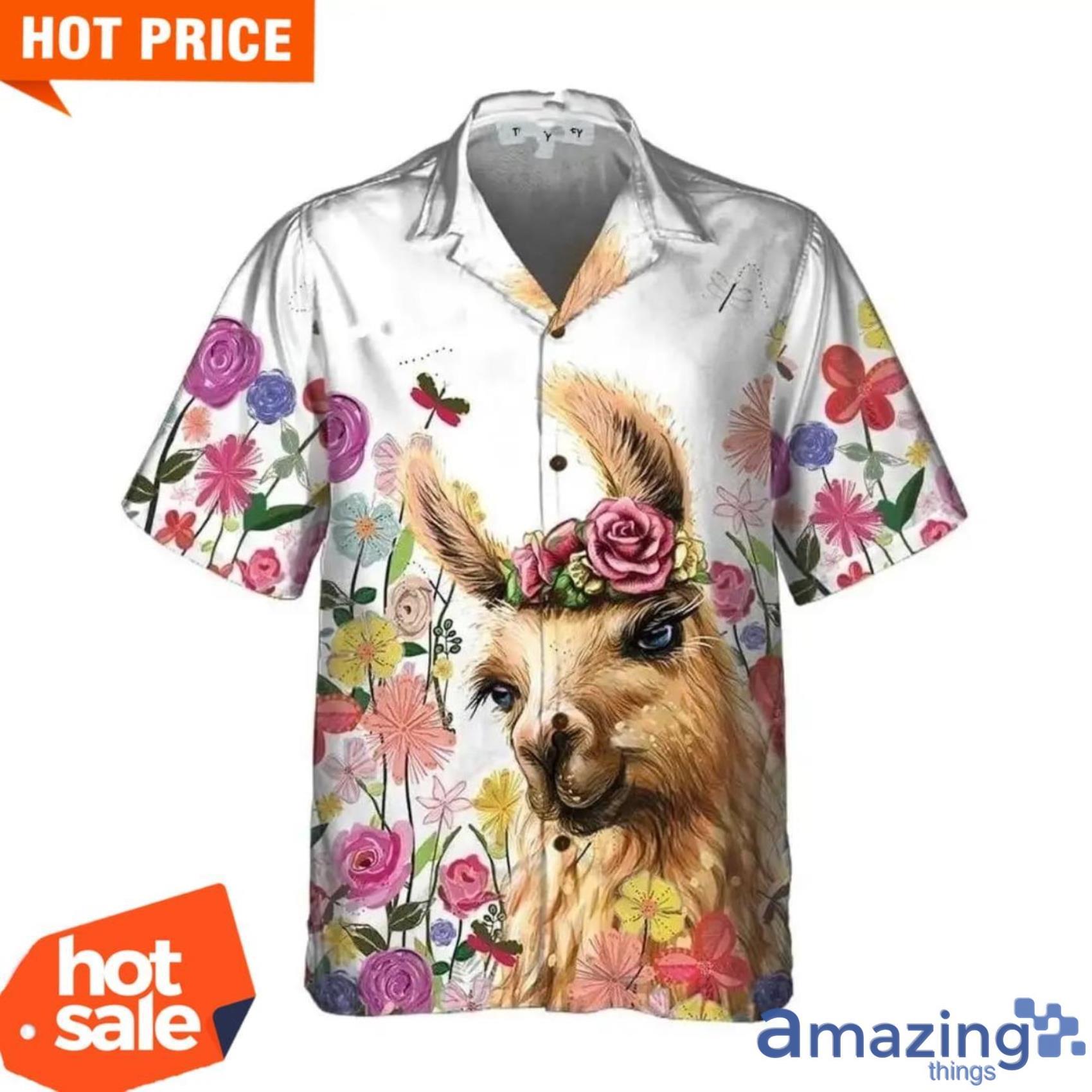 Colorful Flower With Alpaca Hawaiian Shirt Best Animal Lovers Hawaiian Shirt Product Photo 1 Colorful Flower With Alpaca Hawaiian Shirt Best Animal Lovers Hawaiian Shirt Product Photo 1