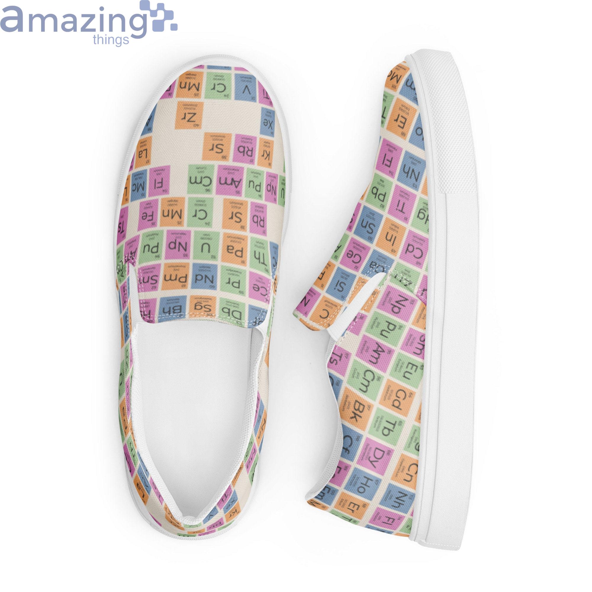 Colorful Periodic Table Of Elements Slip On Shoes image Colorful Periodic Table Of Elements Slip On Shoes Product Photo 5