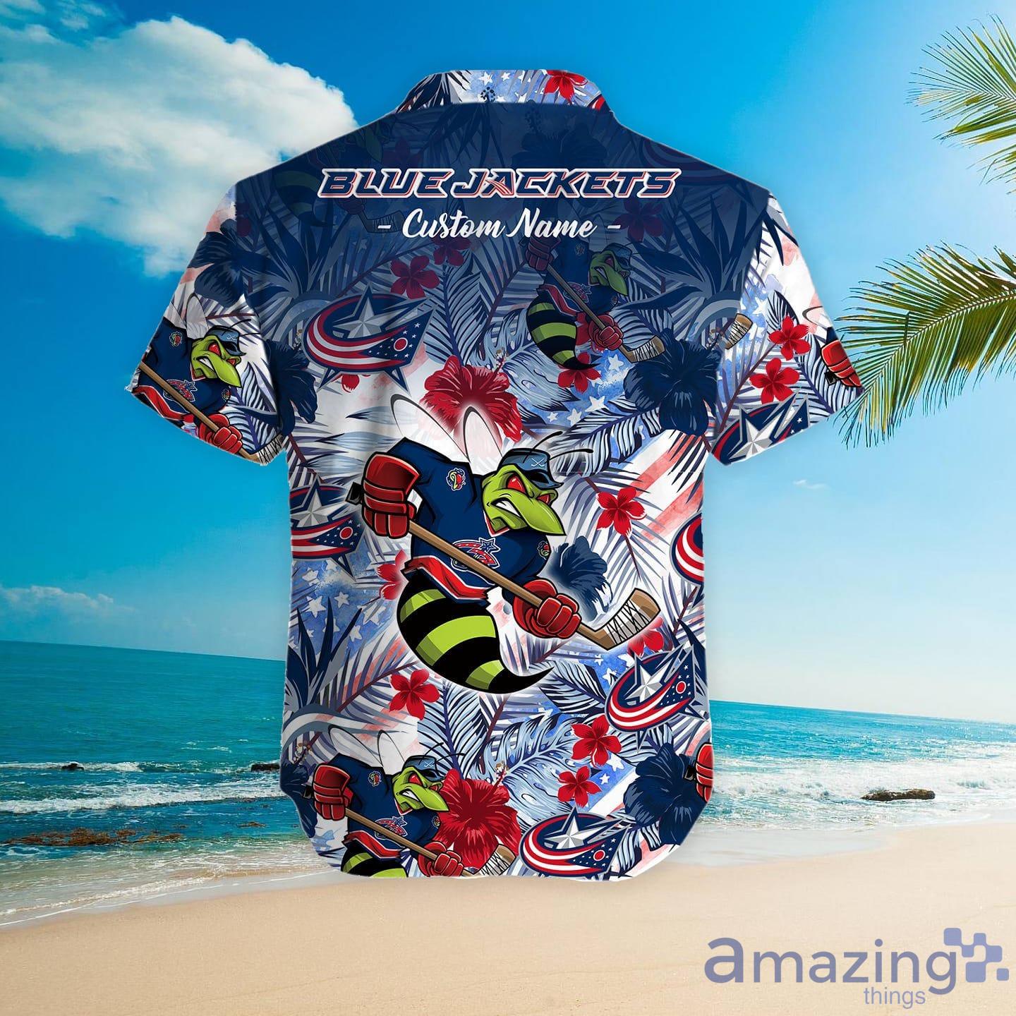 Columbus Blue Jackets Ice Hockey Team Aloha Beach Gift Hawaiian Shirt For  Men And Women - Shibtee Clothing