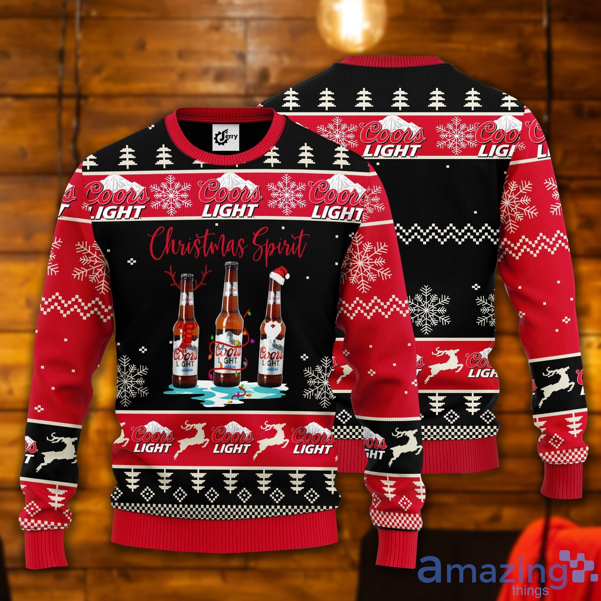 Coors Light Christmas Spirit Ugly Christmas Sweater Product Photo 1