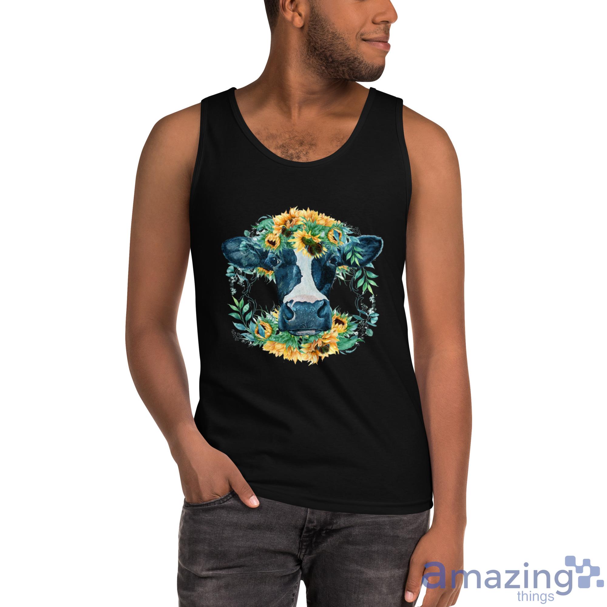 Cow And Sunflower Shirt image Cow And Sunflower Shirt - Ultra Cotton Tank Top