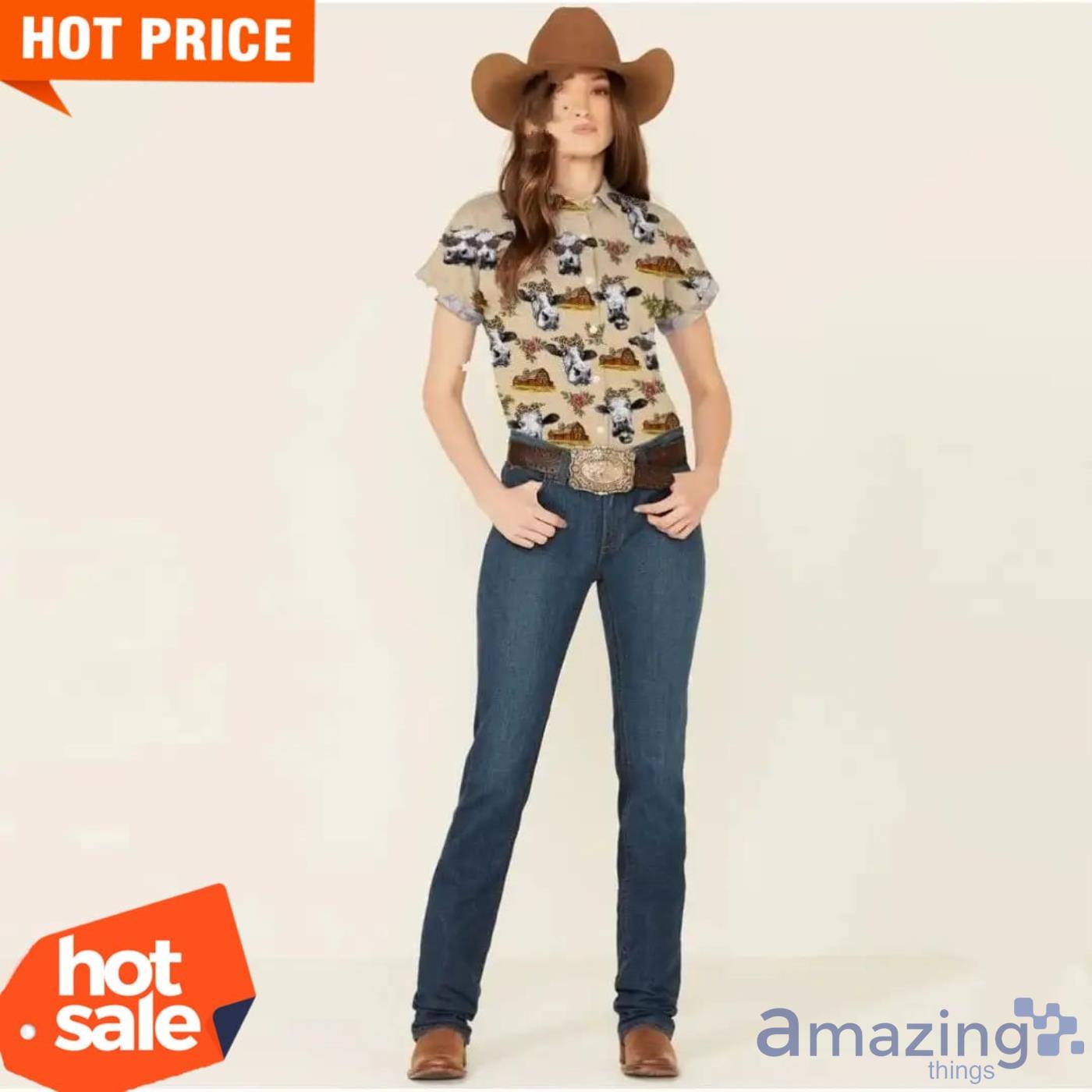 Cow Roses And Farm Pattern Hawaiian Shirt Hawaiian Shirts For Men image Cow Roses And Farm Pattern Hawaiian Shirt Hawaiian Shirts For Men Product Photo 3