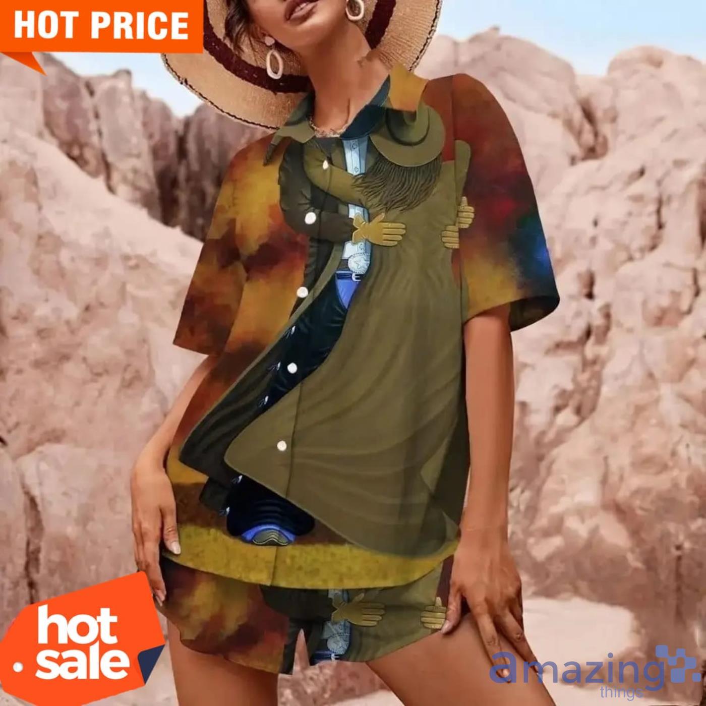 Cowboy Cowgirl Hugging Short Sleeves Hawaiian Shirt image Cowboy Cowgirl Hugging Short Sleeves Hawaiian Shirt Product Photo 3