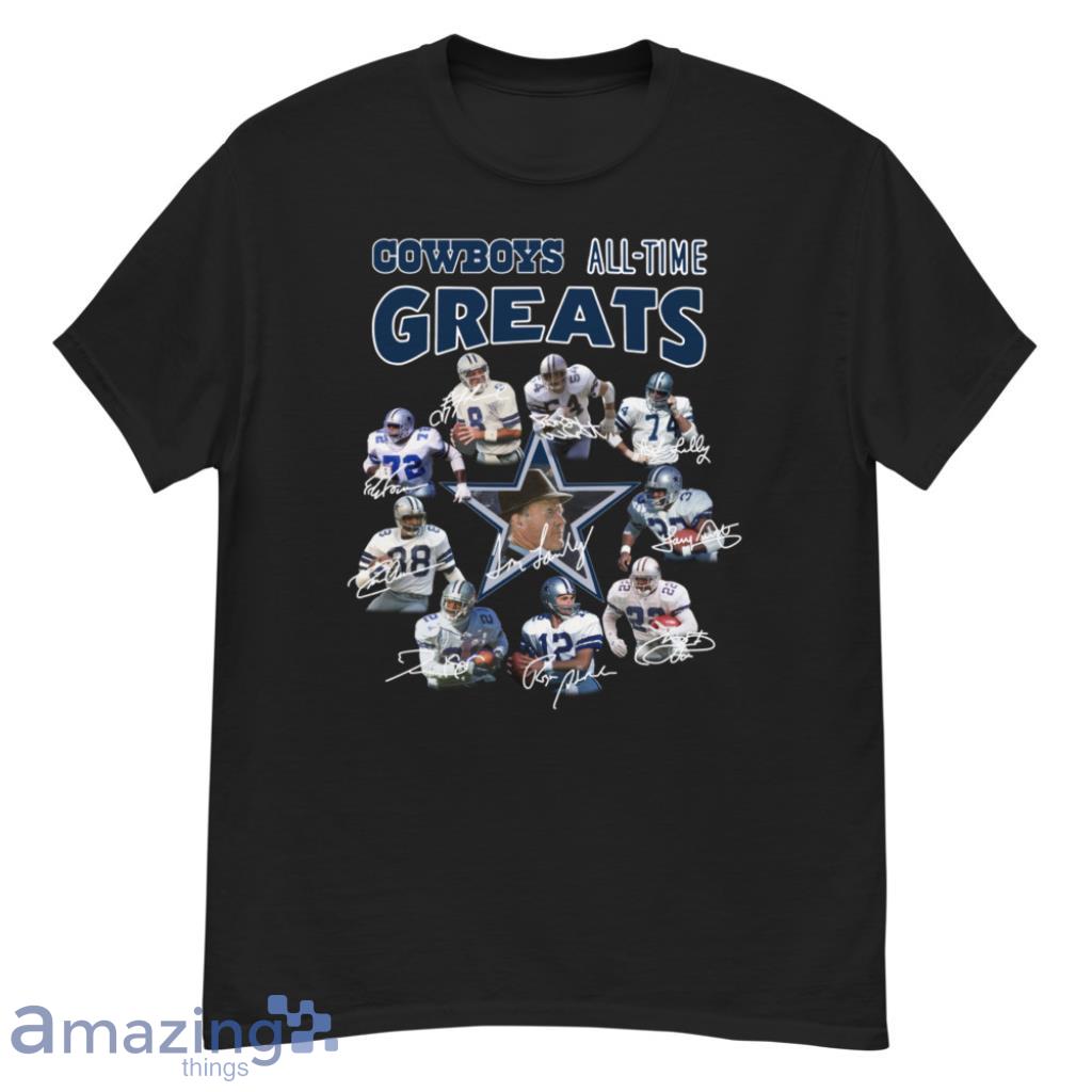 Troy Aikman Dallas Cowboys Men's by Name & Number Logo T-Shirt - Ash