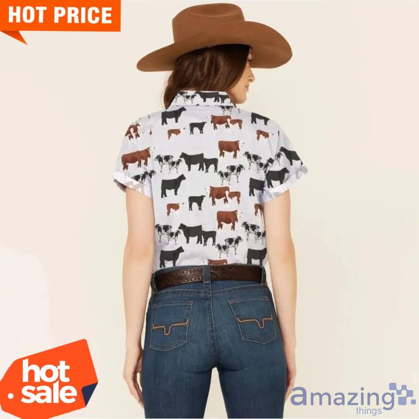 Cows Pattern Hawaiian Shirt Best Animal Lovers Hawaiian Shirt image Cows Pattern Hawaiian Shirt Best Animal Lovers Hawaiian Shirt Product Photo 2