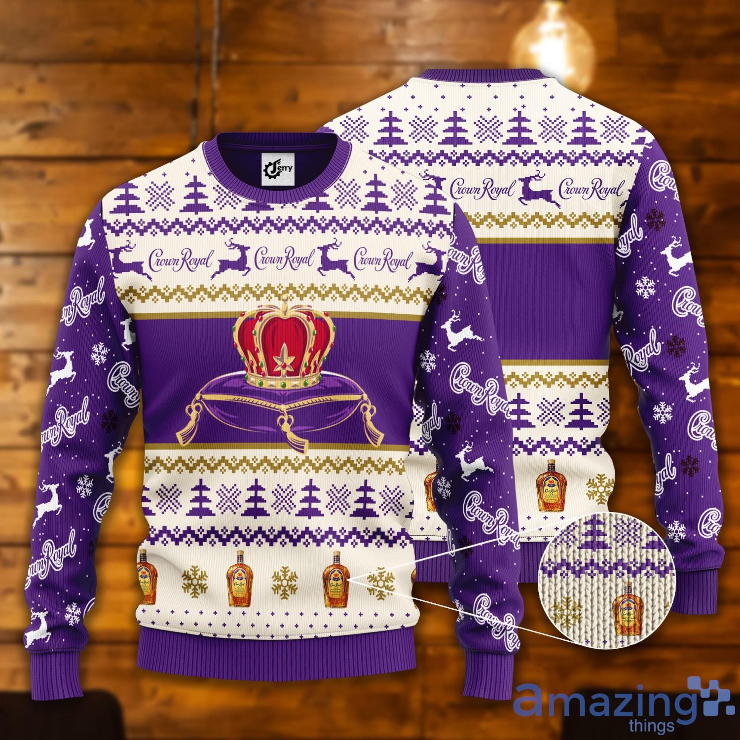 Crown Royal Ugly Christmas Sweater For Crown Royal Lover Product Photo 1