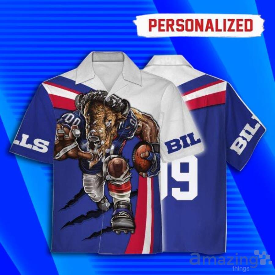 Custom Name Buffalo Bills Football Short Sleeve Hawaiian Shirt Product Photo 1 Custom Name Buffalo Bills Football Short Sleeve Hawaiian Shirt Product Photo 1
