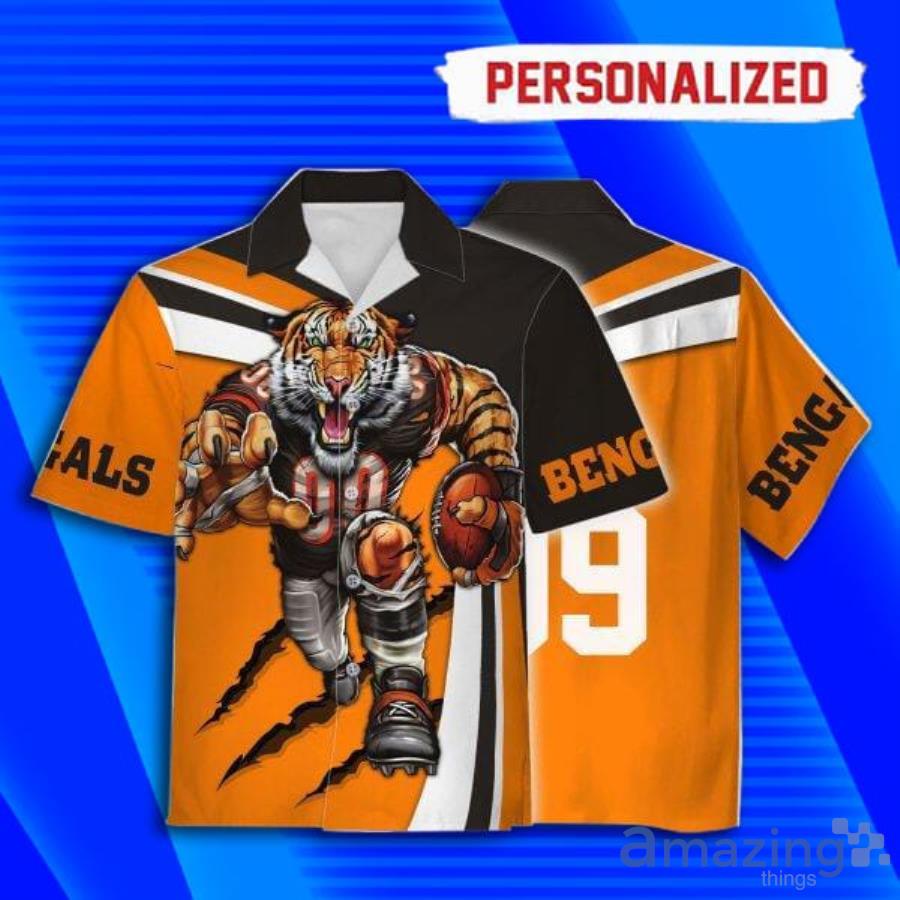 Cincinnati Bengals NFL Custom Name Hawaiian Shirt For Men And