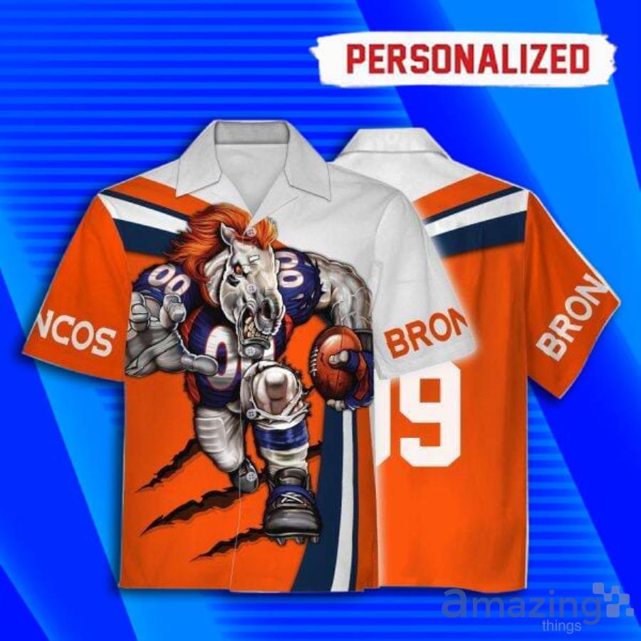 NFL Denver Broncos Custom Name And Number 3D T Shirt Specialized