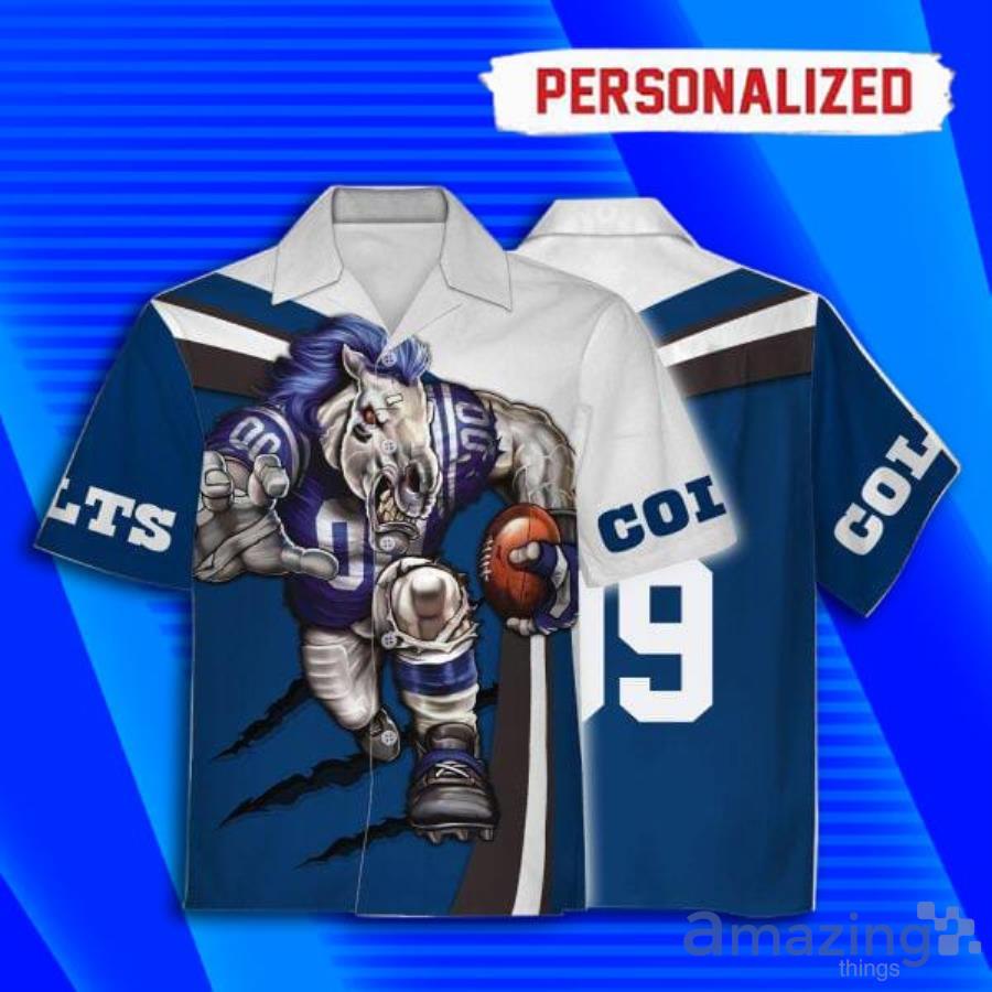 Indianapolis Colts NFL Hawaiian Shirt Short Sleeve Big Logo