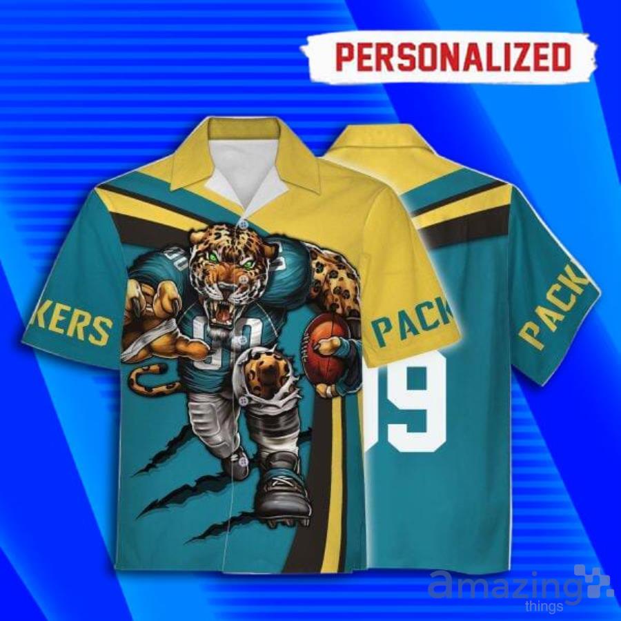 Custom Name Jacksonville Jaguars Football Short Sleeve Hawaiian Shirt Product Photo 1 Custom Name Jacksonville Jaguars Football Short Sleeve Hawaiian Shirt Product Photo 1