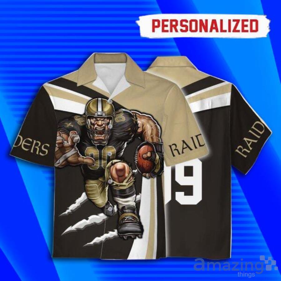 Custom Name New Orleans Saints Football Short Sleeve Hawaiian Shirt Product Photo 1
