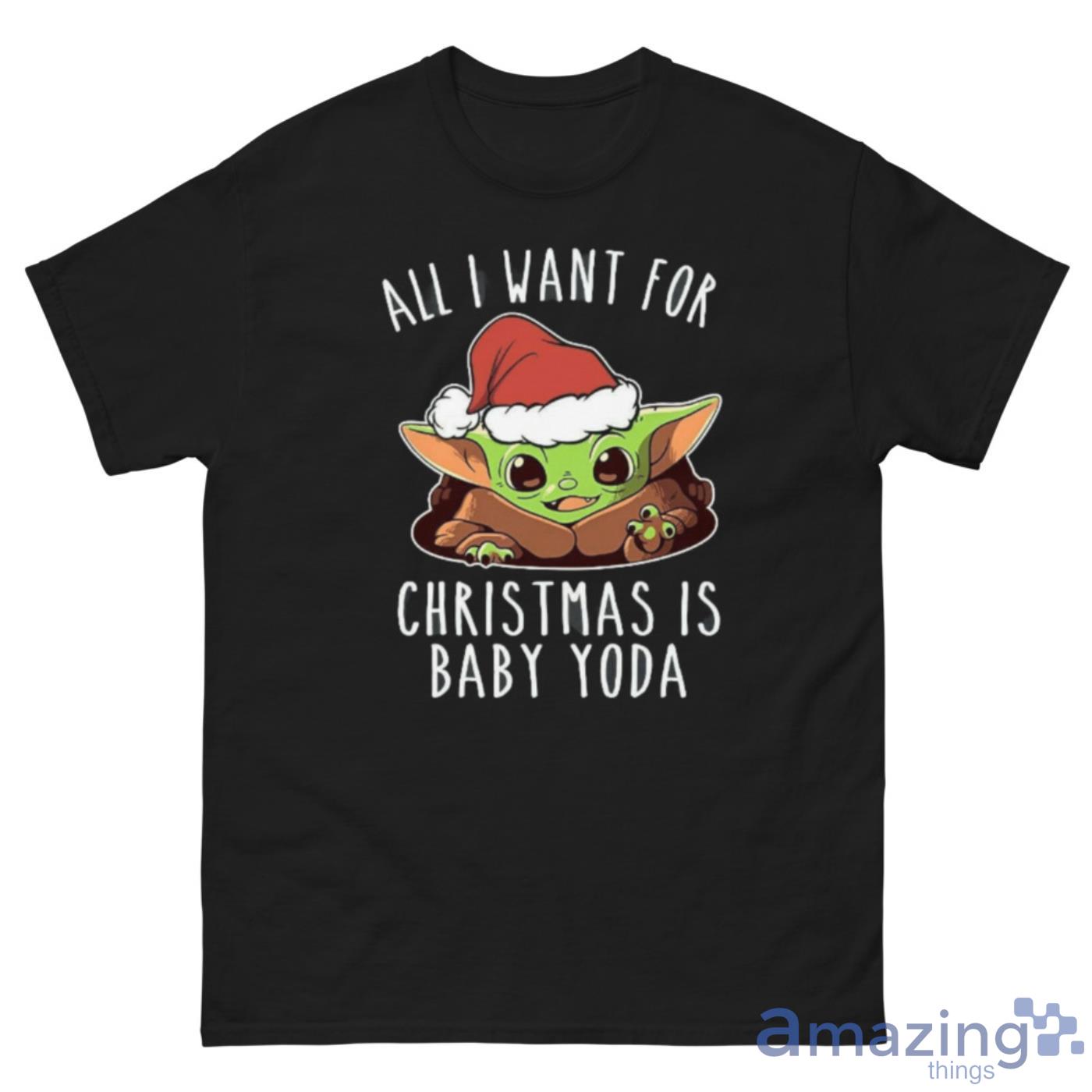 Cute Baby Yoda The Child Christmas Shirt - cute-baby-yoda-the-child-christmas-shirt-1
