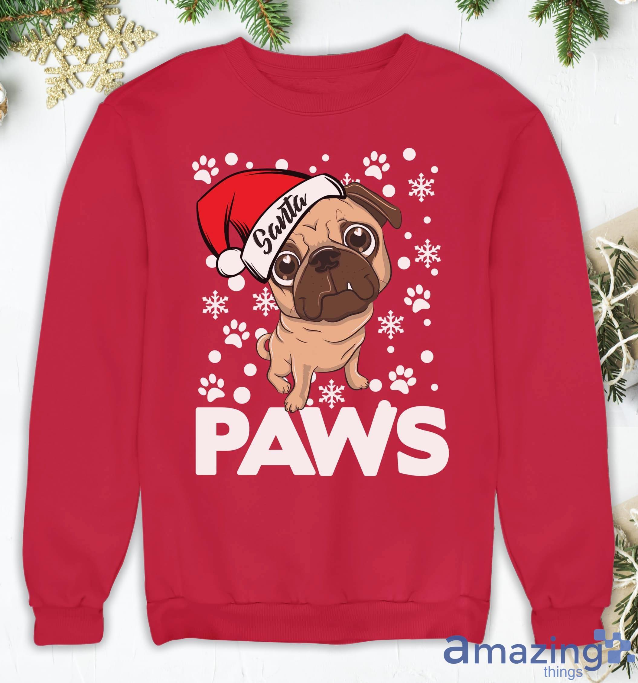 Pug christmas sale sweatshirt