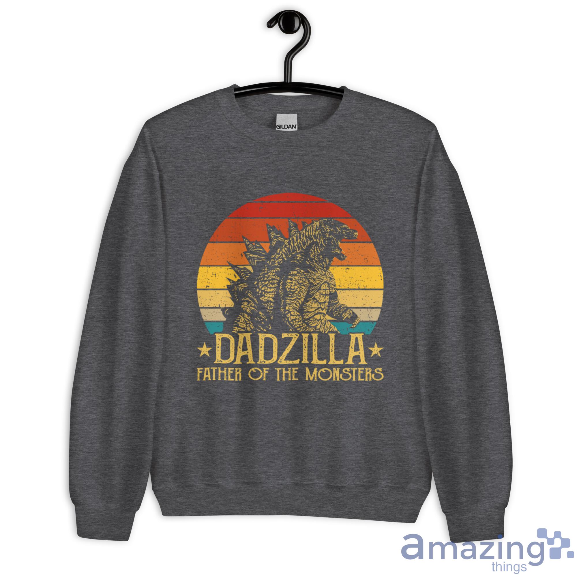 Dadzilla Fathe Of The Monsters Shirt image Dadzilla Fathe Of The Monsters Shirt - Unisex Heavy Blend Crewneck Sweatshirt-2