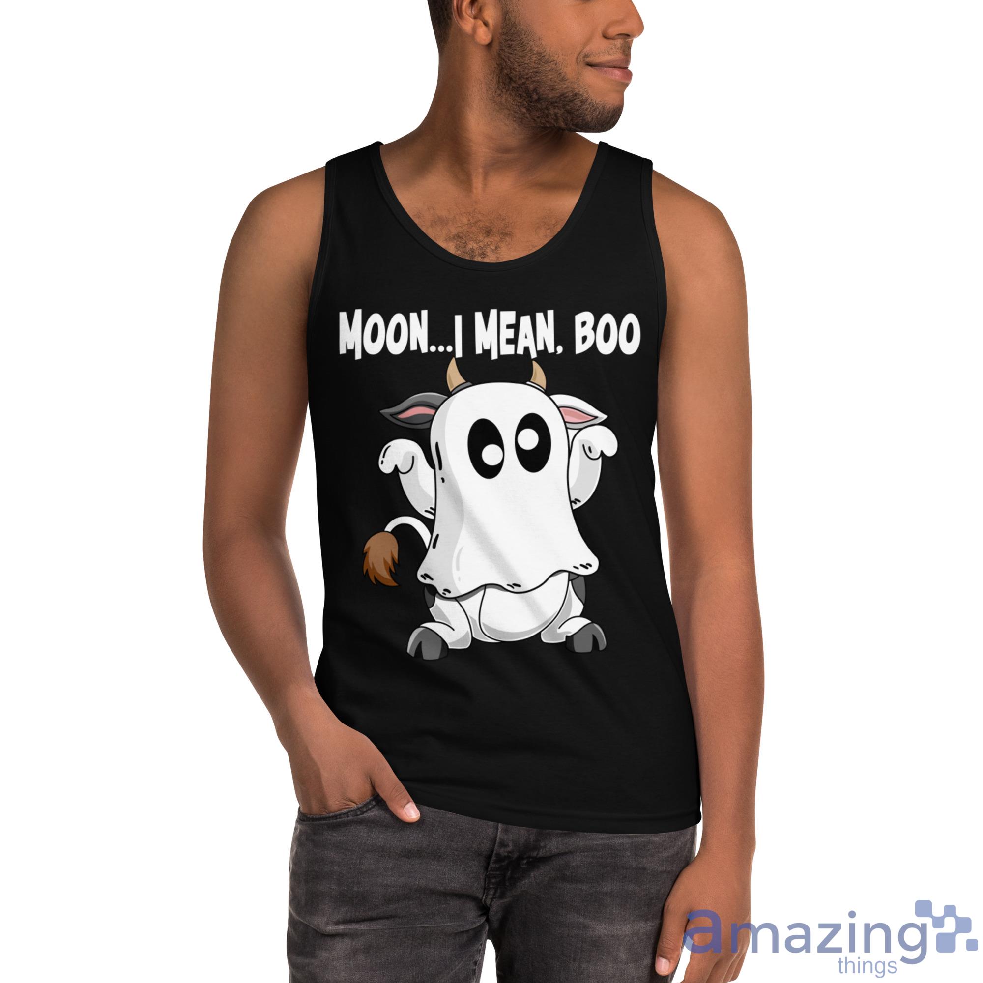 Dairy Cows Moo I Mean Boo Halloween Shirt image Dairy Cows Moo I Mean Boo Halloween Shirt - Ultra Cotton Tank Top