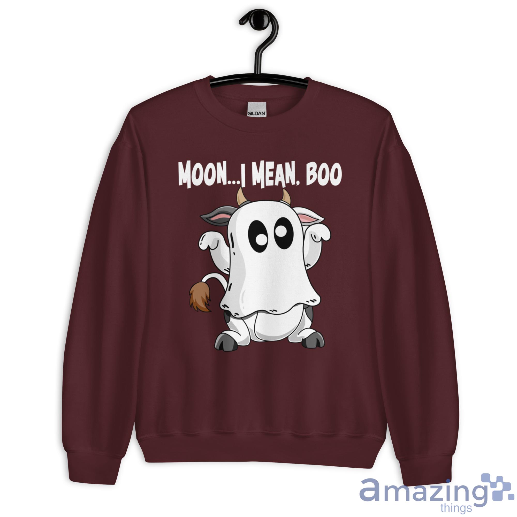 Dairy Cows Moo I Mean Boo Halloween Shirt image Dairy Cows Moo I Mean Boo Halloween Shirt - Unisex Heavy Blend Crewneck Sweatshirt-1