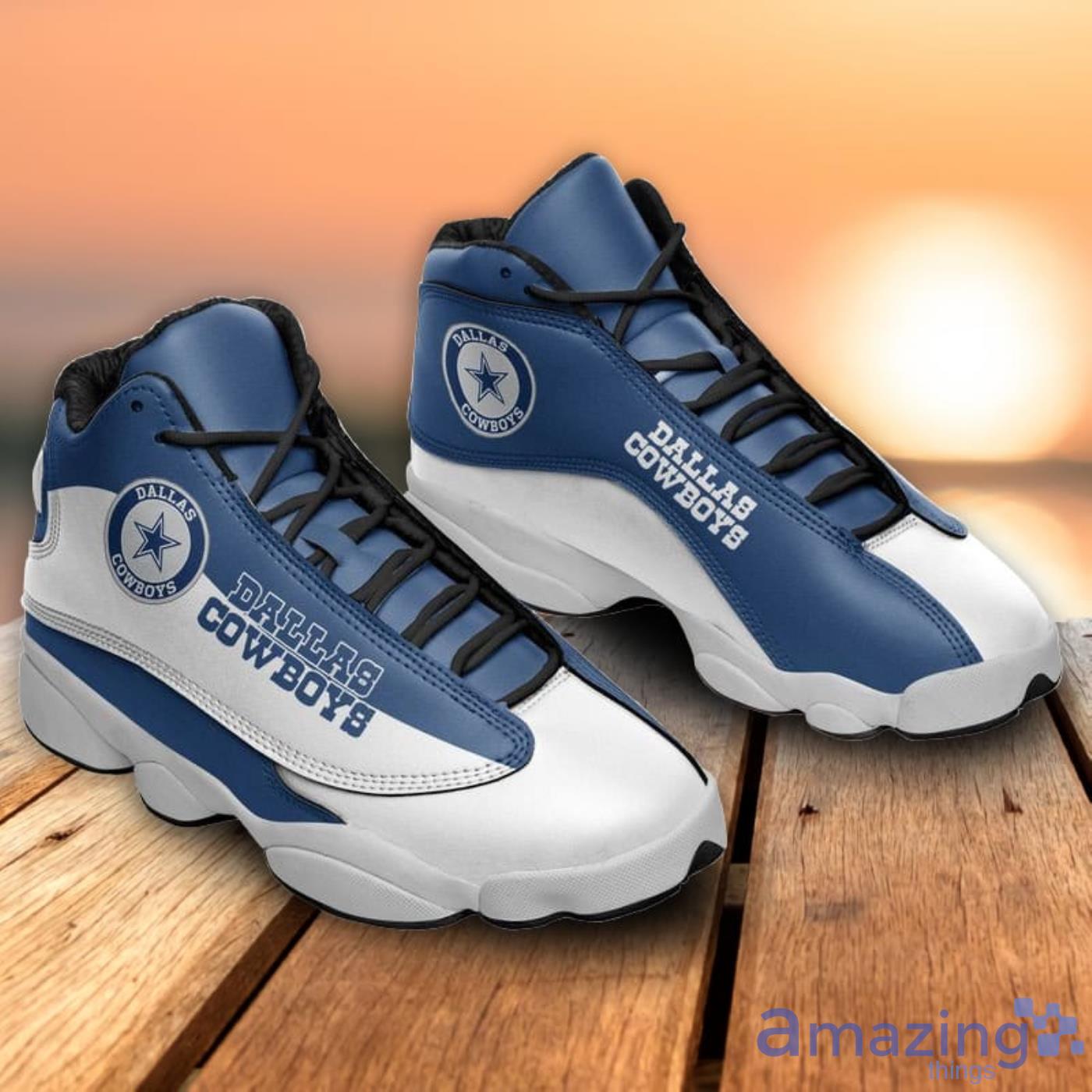 Dallas Cowboys Air Jordan 13 Custom Sneakers 76