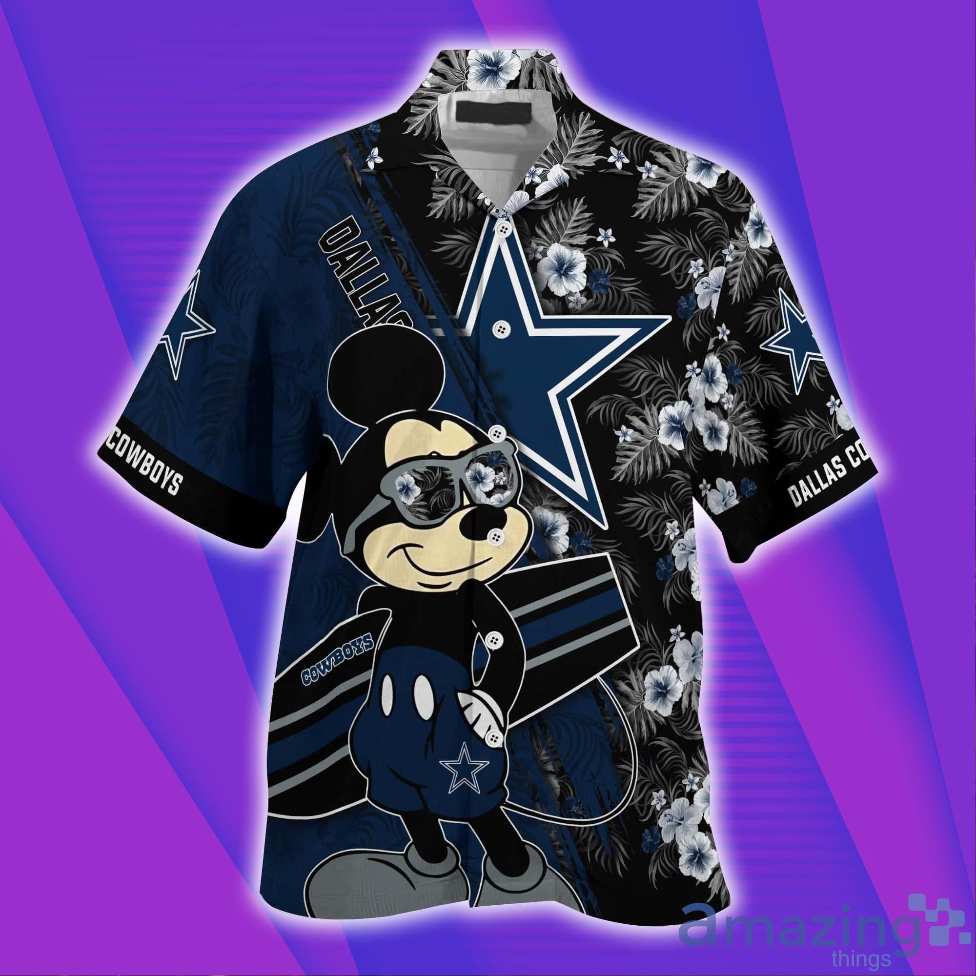 Dallas Cowboys NFL With Mickey Short Sleeves Hawaiian Shirt