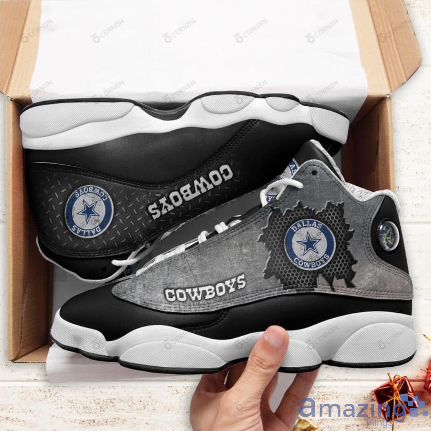 Dallas Cowboys Simple Air Jordan 13 Sneakers Shoes Product Photo 1 Dallas Cowboys Simple Air Jordan 13 Sneakers Shoes Product Photo 1