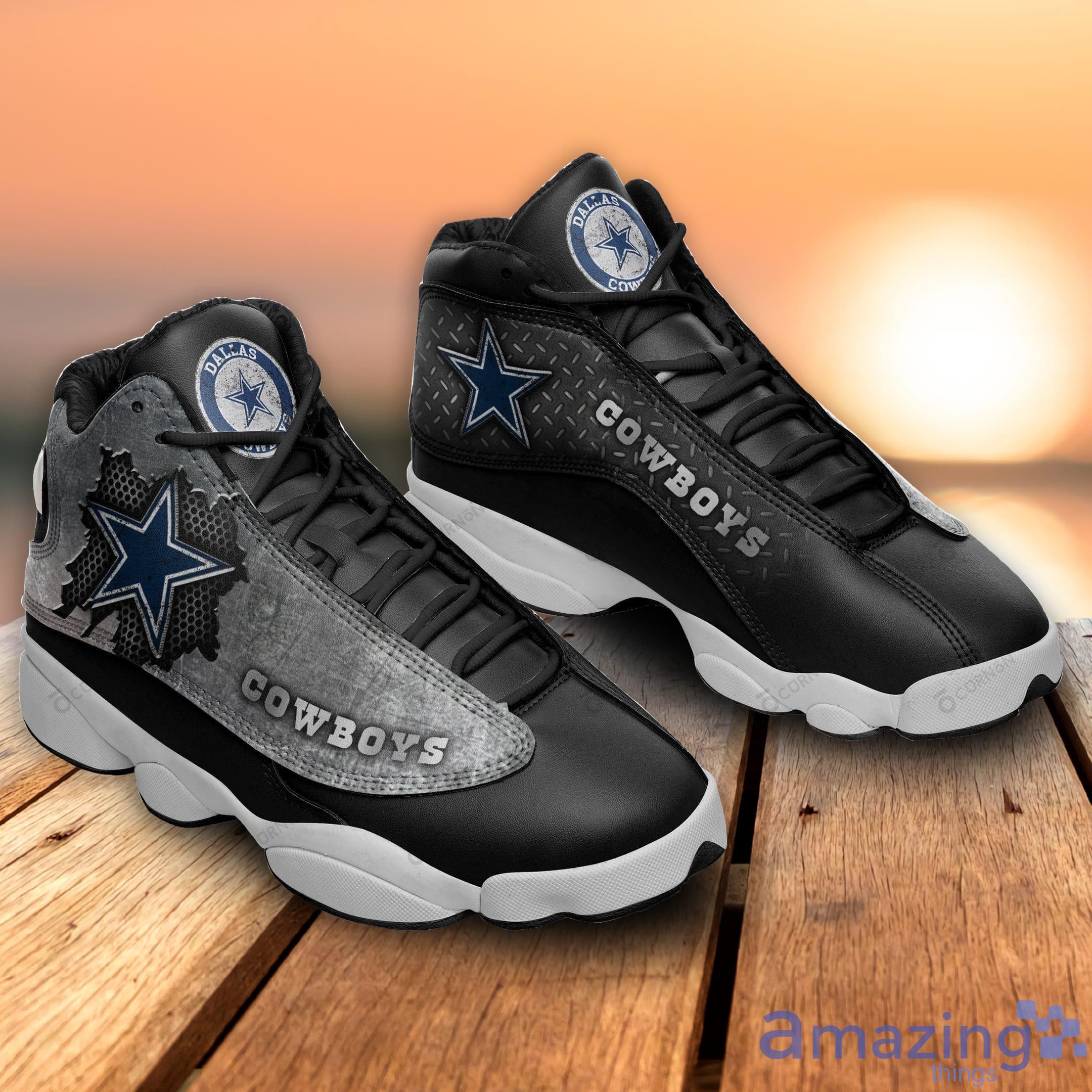 Dallas Cowboys Sport Lover Black Air Jordan 13 Sneakers Shoes Product Photo 1 Dallas Cowboys Sport Lover Black Air Jordan 13 Sneakers Shoes Product Photo 1
