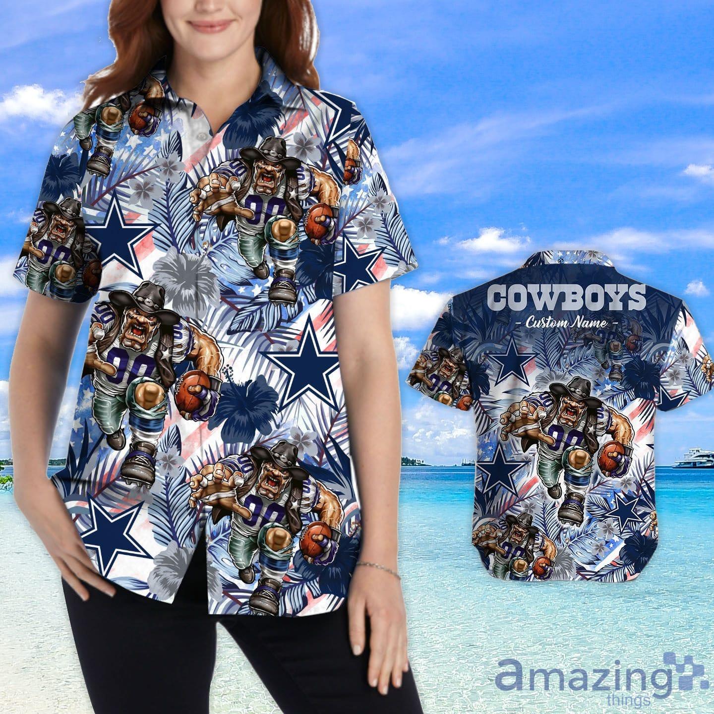 Dallas Cowboys Custom Name Hawaiian Shirt