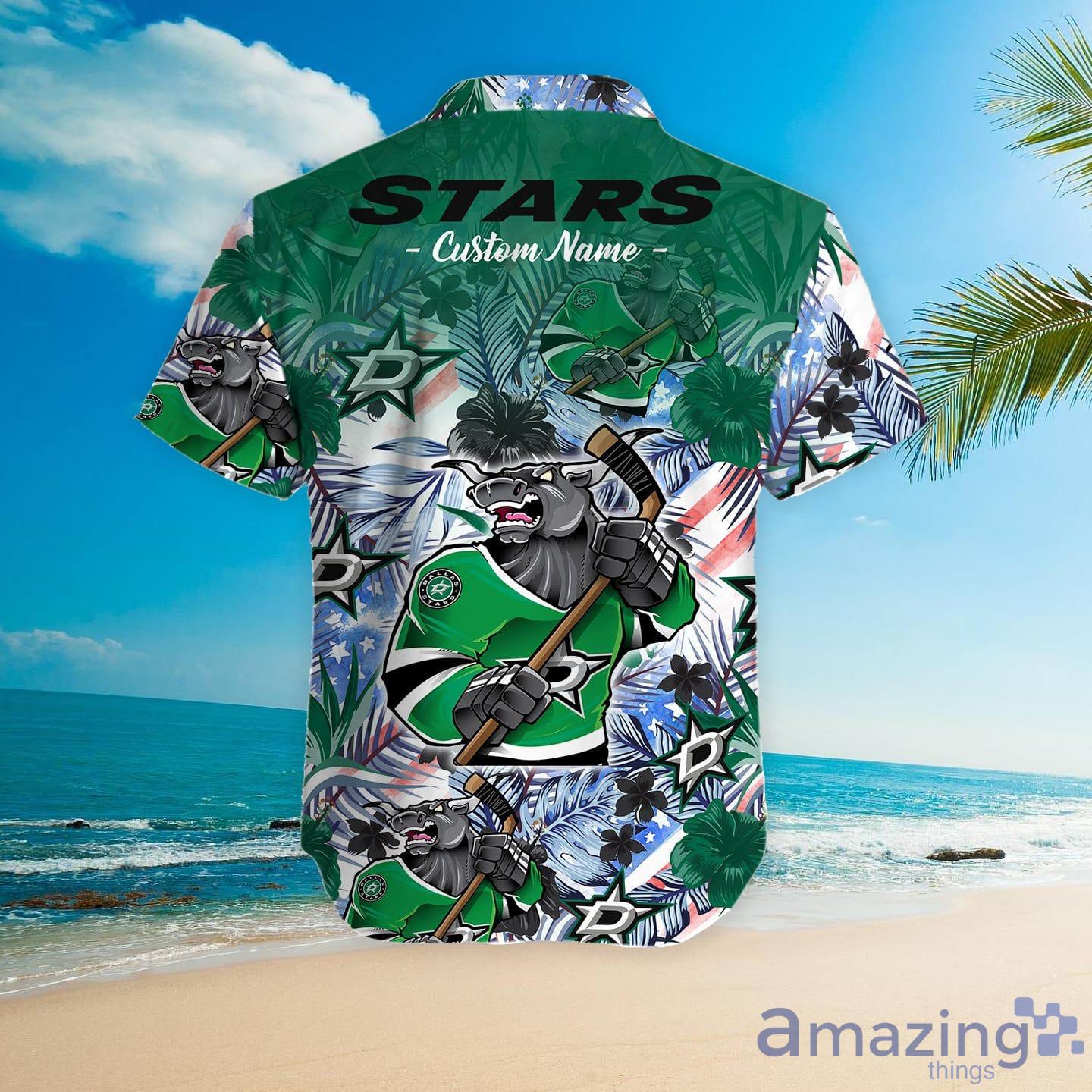 Dallas Stars All Over Print Hawaiian Aloha Shirt Hawaiian Shirt