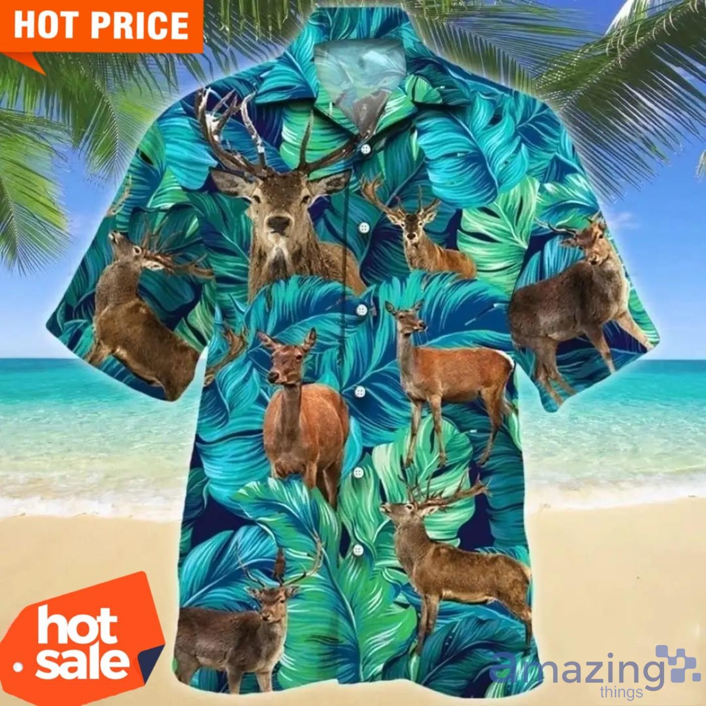 Deer Hawaiian Shirt Animal Lovers Hawaiian Shirt Product Photo 1 Deer Hawaiian Shirt Animal Lovers Hawaiian Shirt Product Photo 1