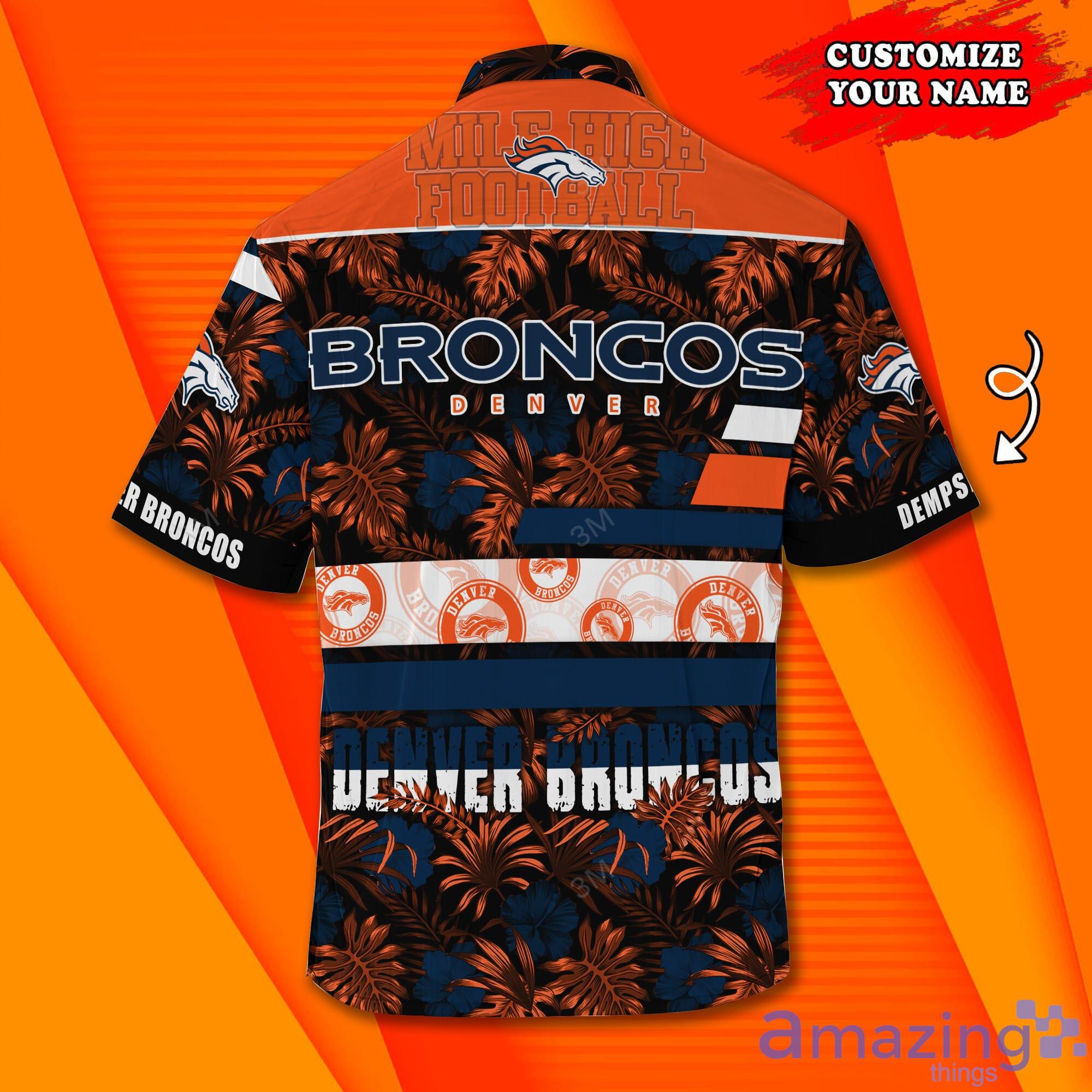 Denver Broncos NFL Family & Football Short Sleeves Hawaiian Shirt