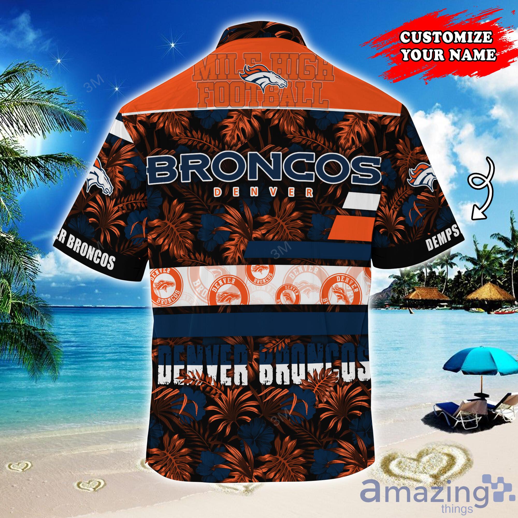 Custom Name Denver Broncos NFL Aloha Hawaiian Shirt –