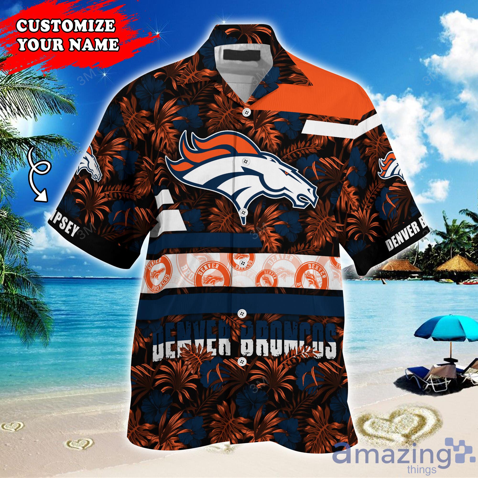 Custom Name Denver Broncos NFL Aloha Hawaiian Shirt –