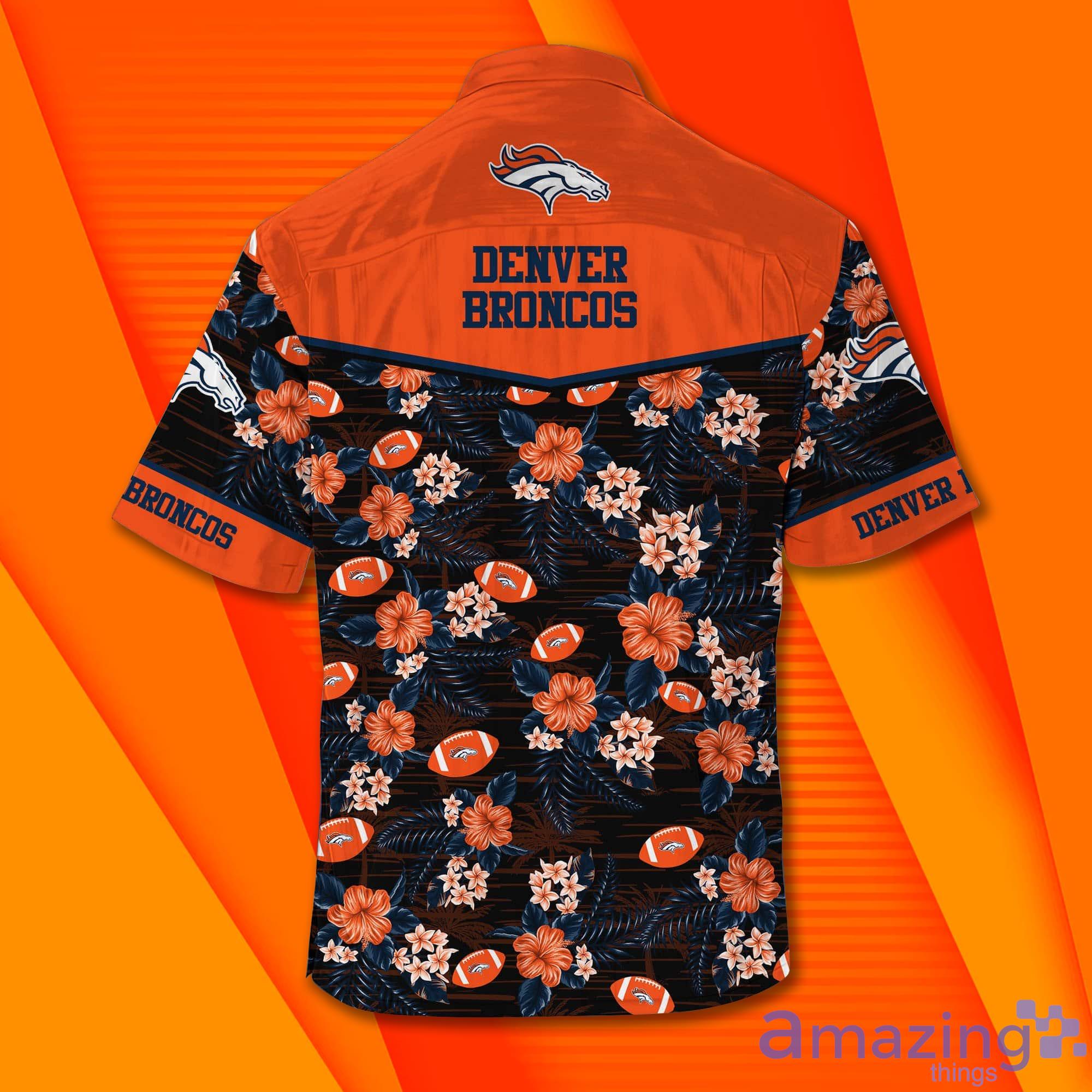 Denver Broncos Football Up Hawaiian Shirt & Short