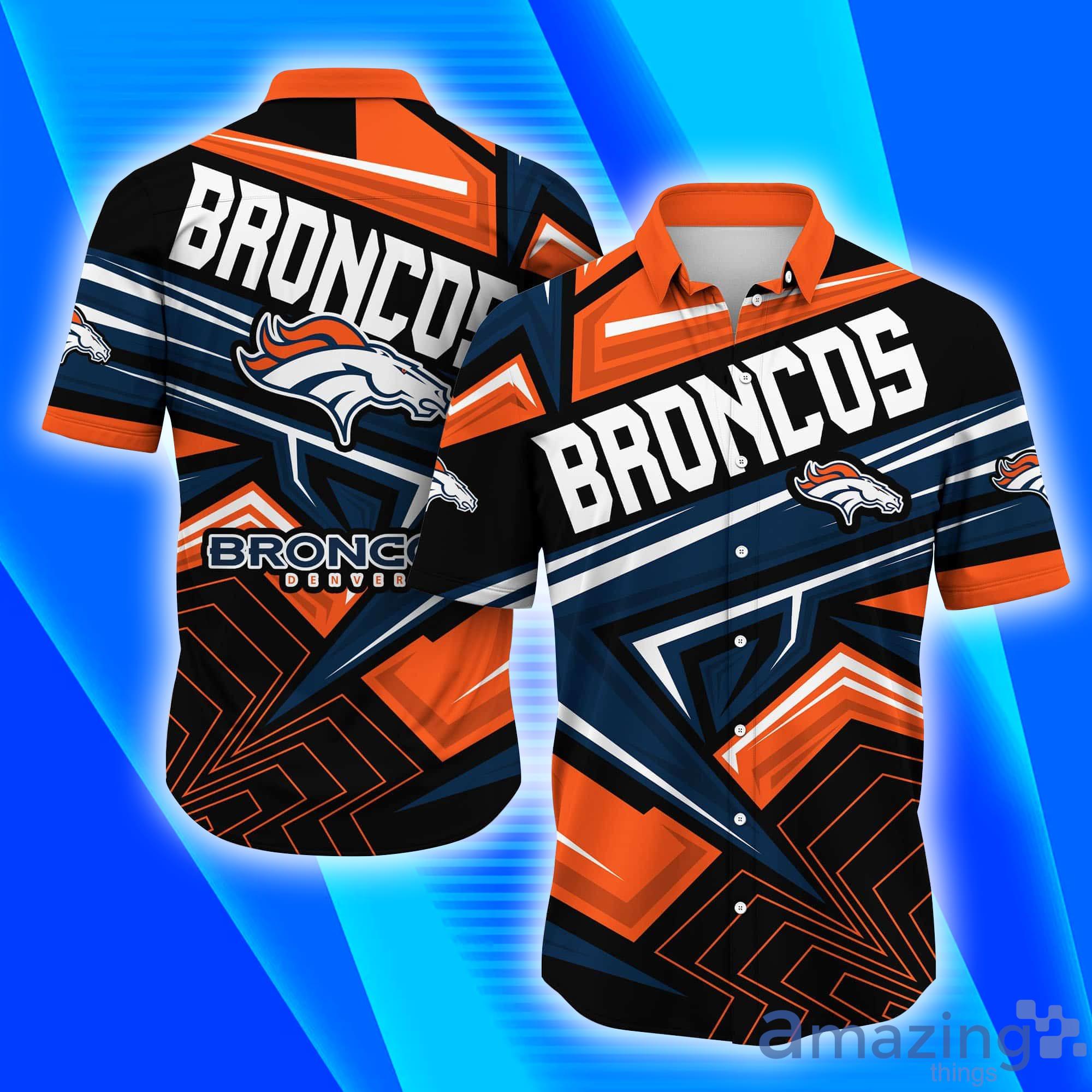 Denver Broncos NFL Full Print Short Sleeves Hawaiian Shirt