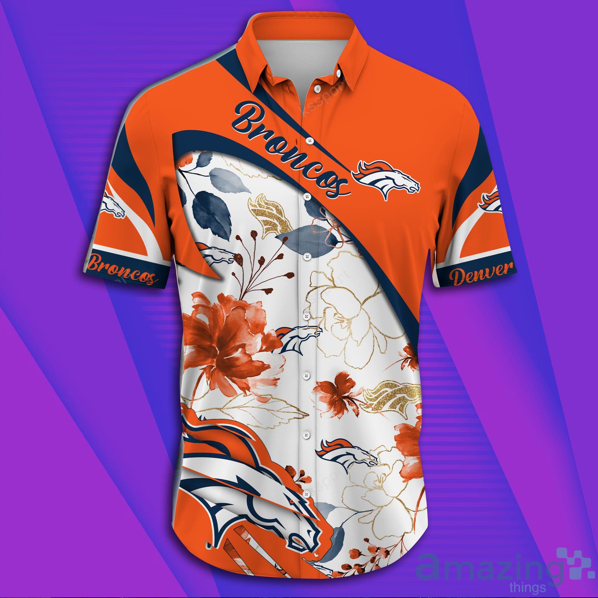 Denver Broncos NFL Short Sleeve Aloha Hawaiian Shirt