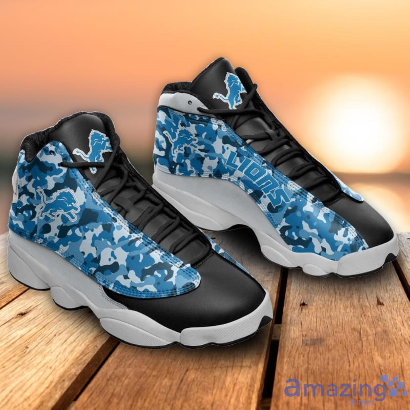 Detroit Lions Fans Air Jordan Hightop Shoes