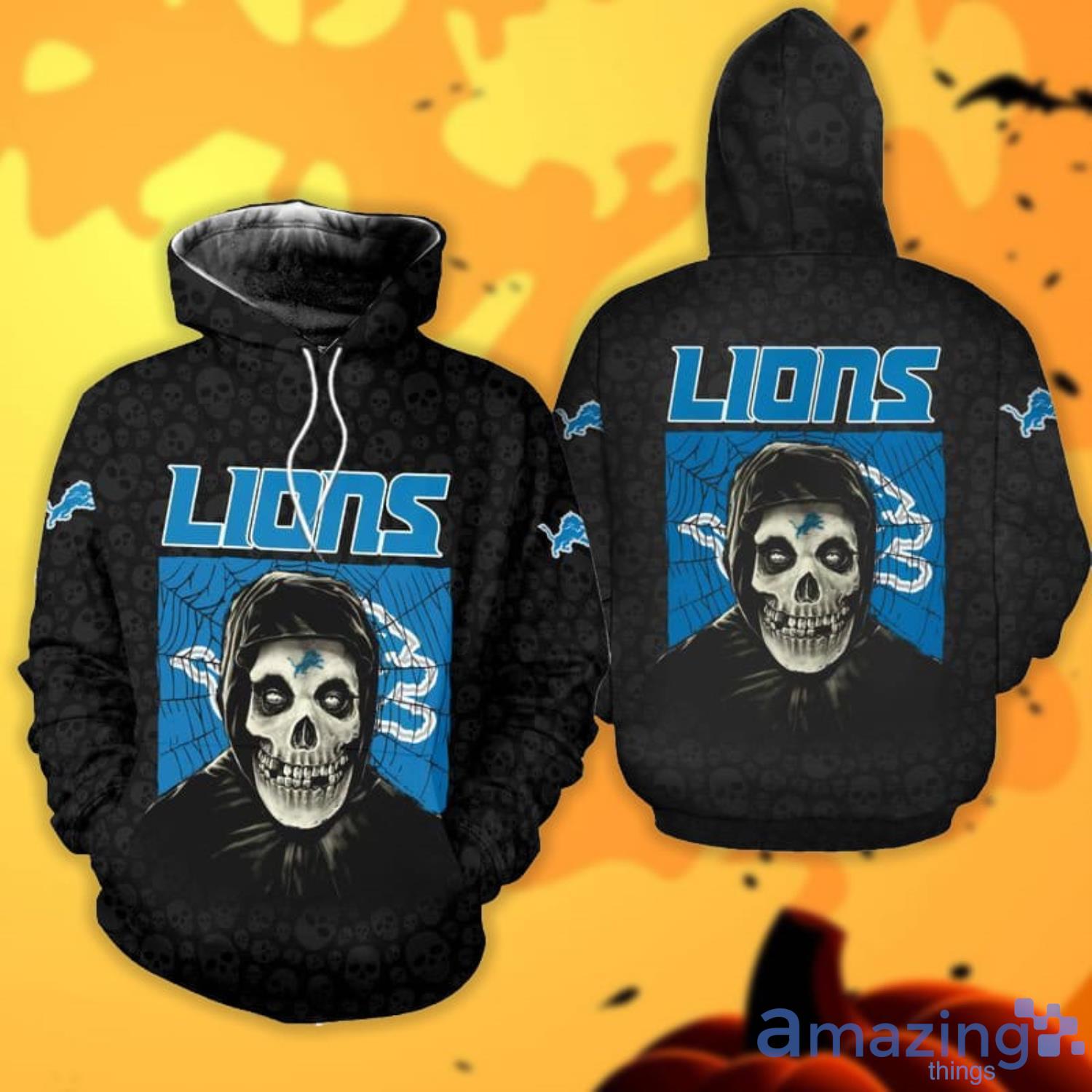 Detroit Lions Halloween Misfit 3D All Over Printed Shirts Product Photo 1
