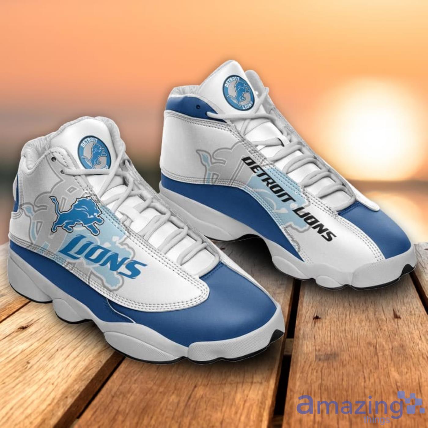 Detroit Lions Limited Edition Air Jordan 13 Sneakers Shoes For Fans