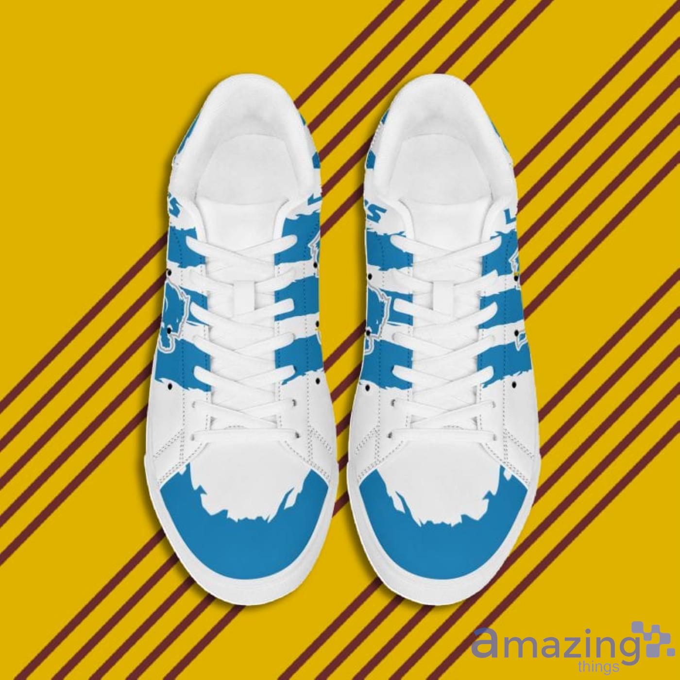 Detroit Lions NFL Black And White Skate Shoes image Detroit Lions NFL Black And White Skate Shoes Product Photo 4