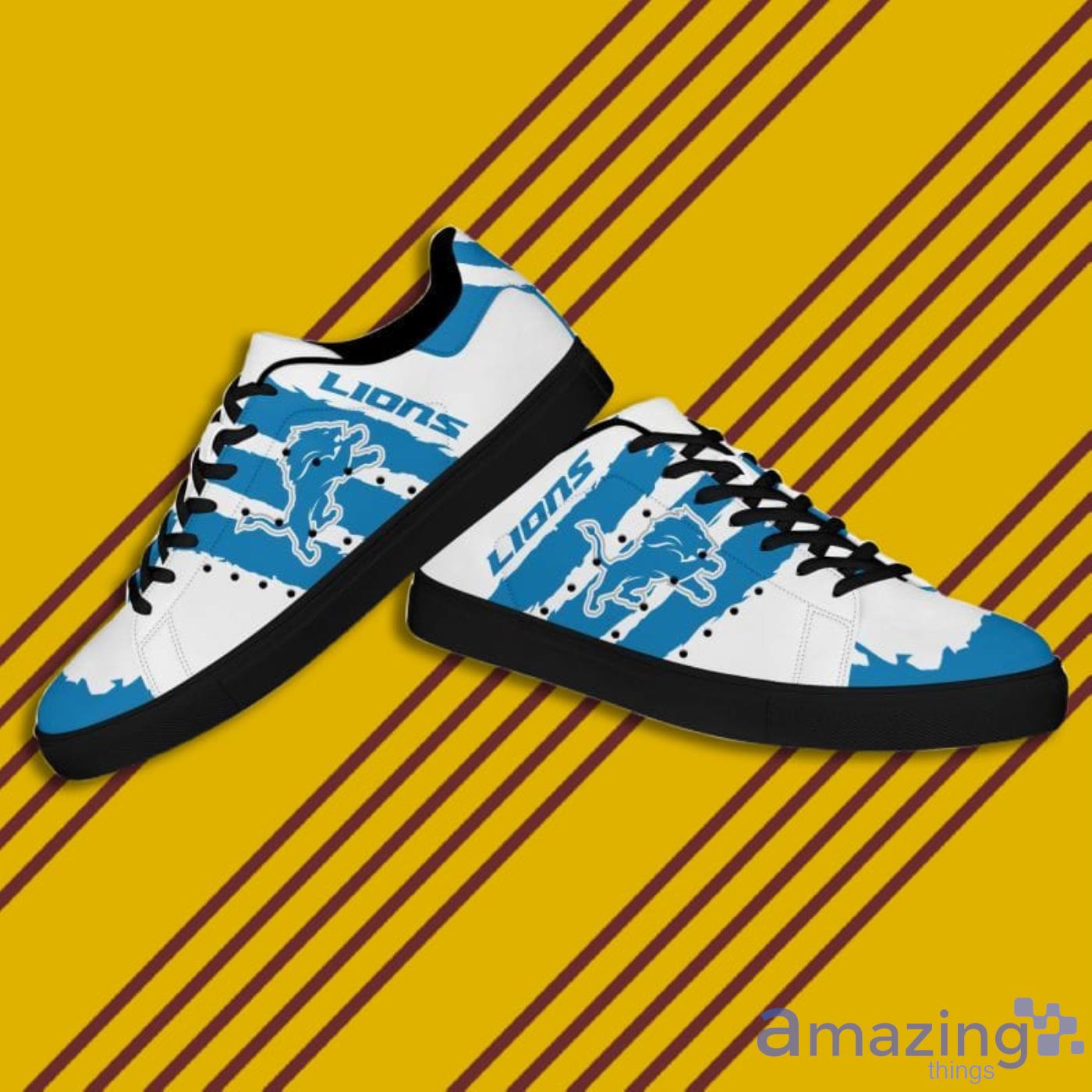 Detroit Lions NFL Black And White Skate Shoes image Detroit Lions NFL Black And White Skate Shoes Product Photo 6